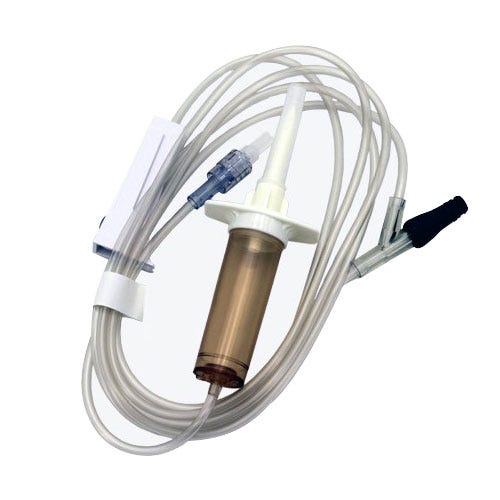 B990055 - IV Administration Set, 84", 15drp/ml w/ 1 Bravo24® Needle-Free Connectors and Rotating Luer - 25/Case