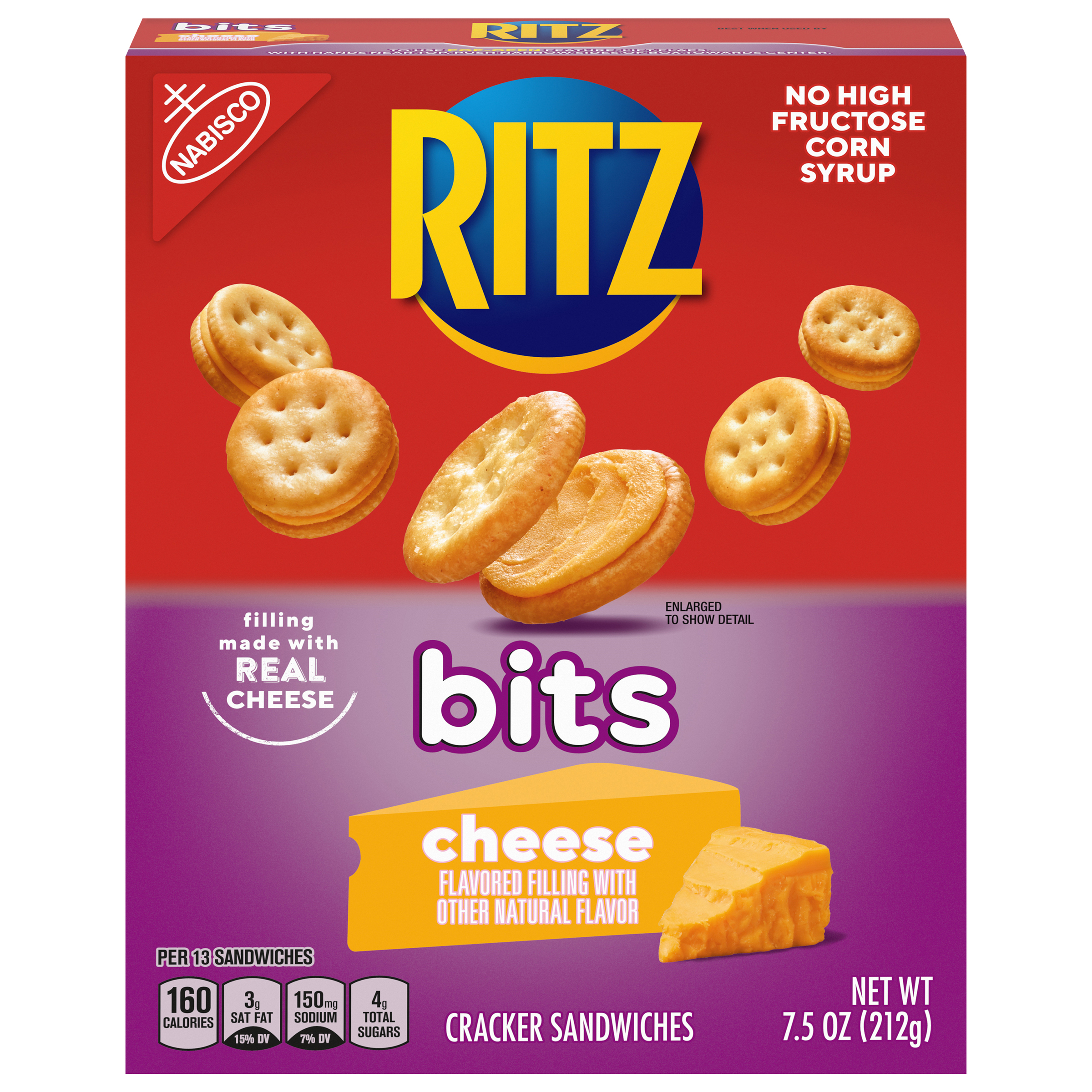 Ritz Bits Cheese Cracker Sandwiches, 7.5 oz
