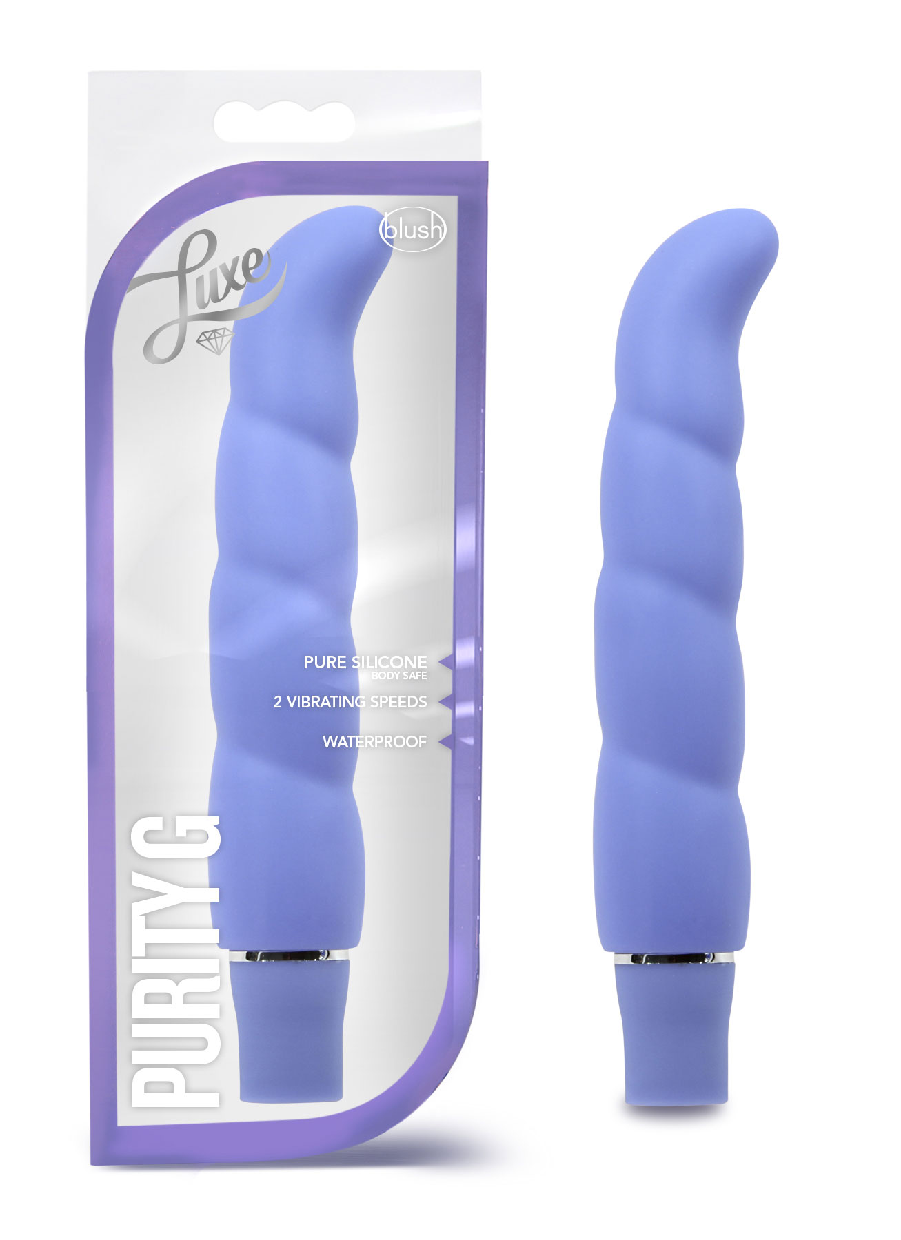 Blush Luxe Purity G G-Spot Periwinkle 6.25-Inch Vibrator