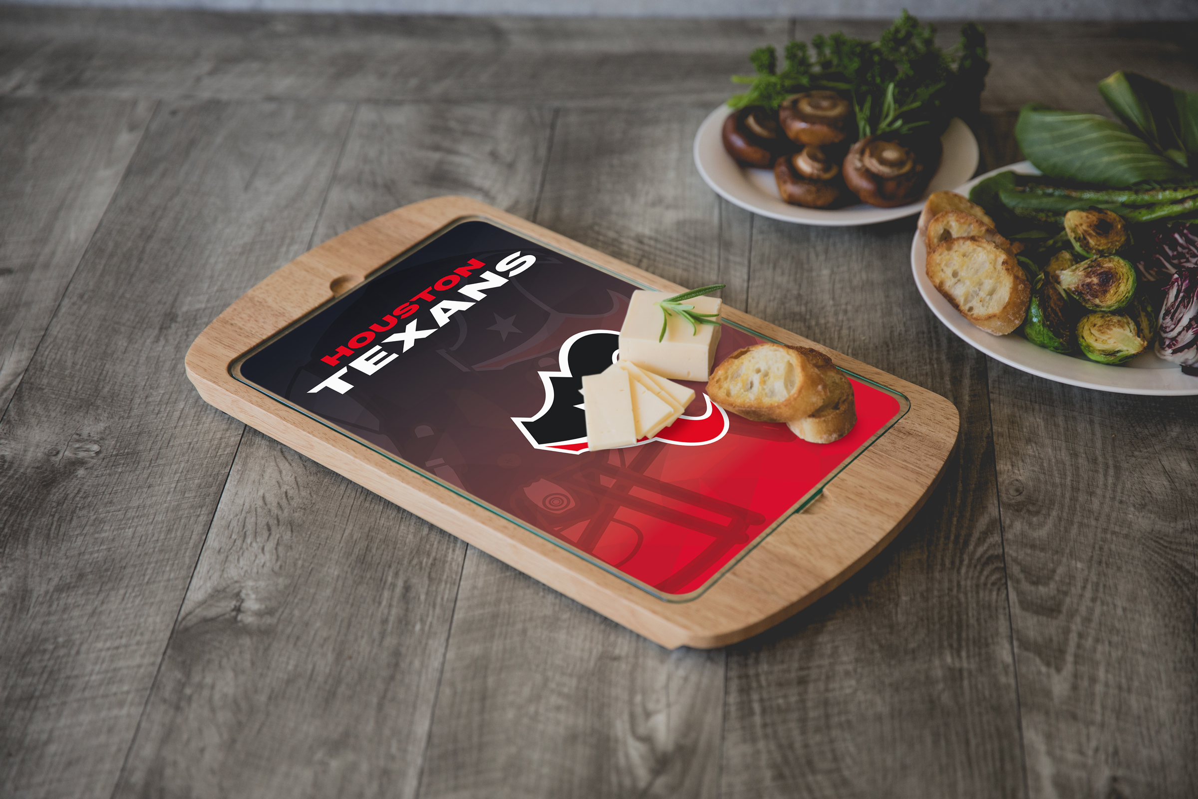 Houston Texans - Billboard Glass Top Serving Tray