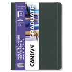 Canson Graduate Mixed Media Art Book, Hard Cover Binding, 36 Sheet, 8.5x11 inch