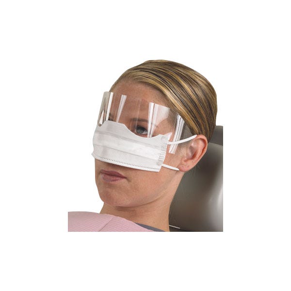 Patient Safety Mask w/ Shield - 25/Box, 8 Boxes/Case
