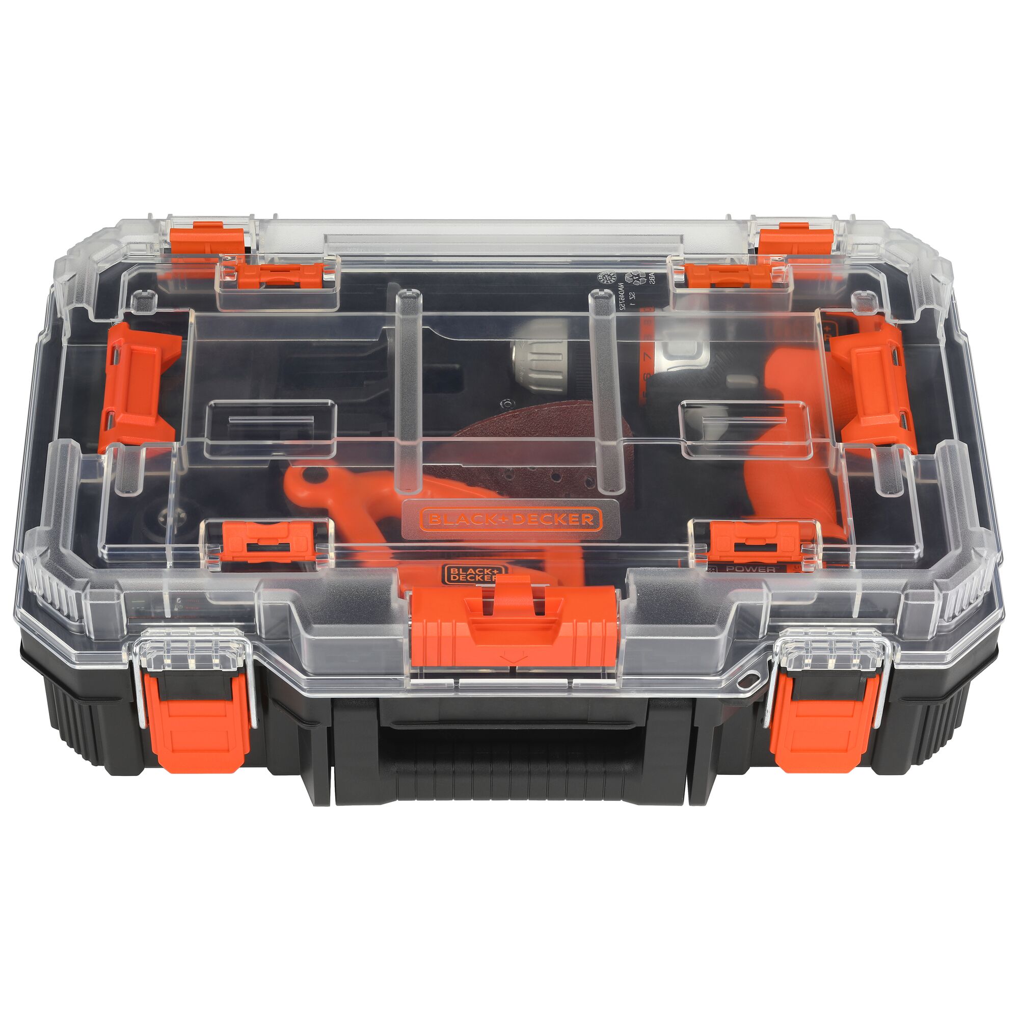 drill and accessories storage kit