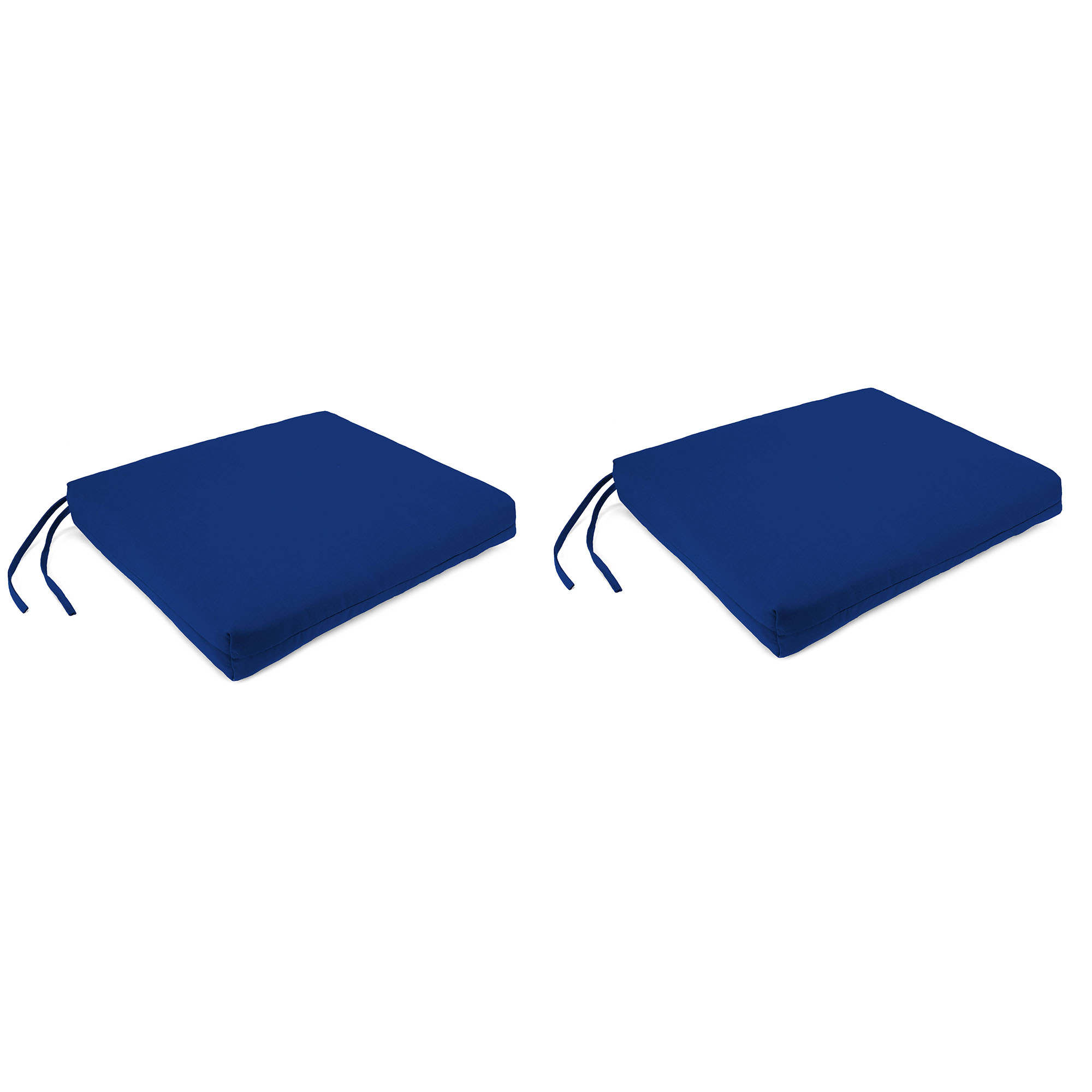 New Outdoor Chair Pad Seat Cushions with Ties 19" x 17", 2-Pack, Fade Resistant - Picture 15 of 21