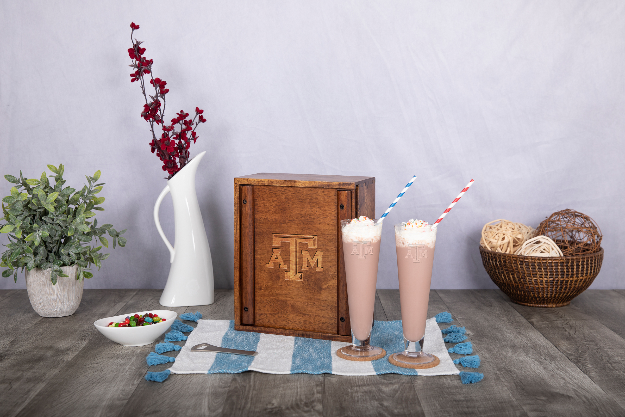 Texas A&M Aggies - Pilsner Beer Glass Gift Set