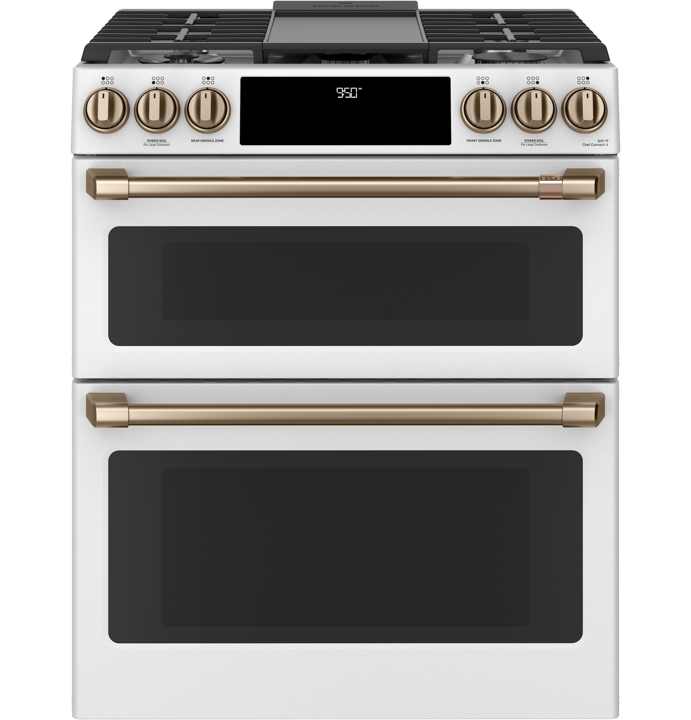30" S/I Dual Fuel RG 6 Burners Slf Cln w/ Stm Cln Opt Cast Iron Griddle Dbl Oven True European Conv w/ Precise Air ADA Compliant — Connectable via built-in WiFi view 6
