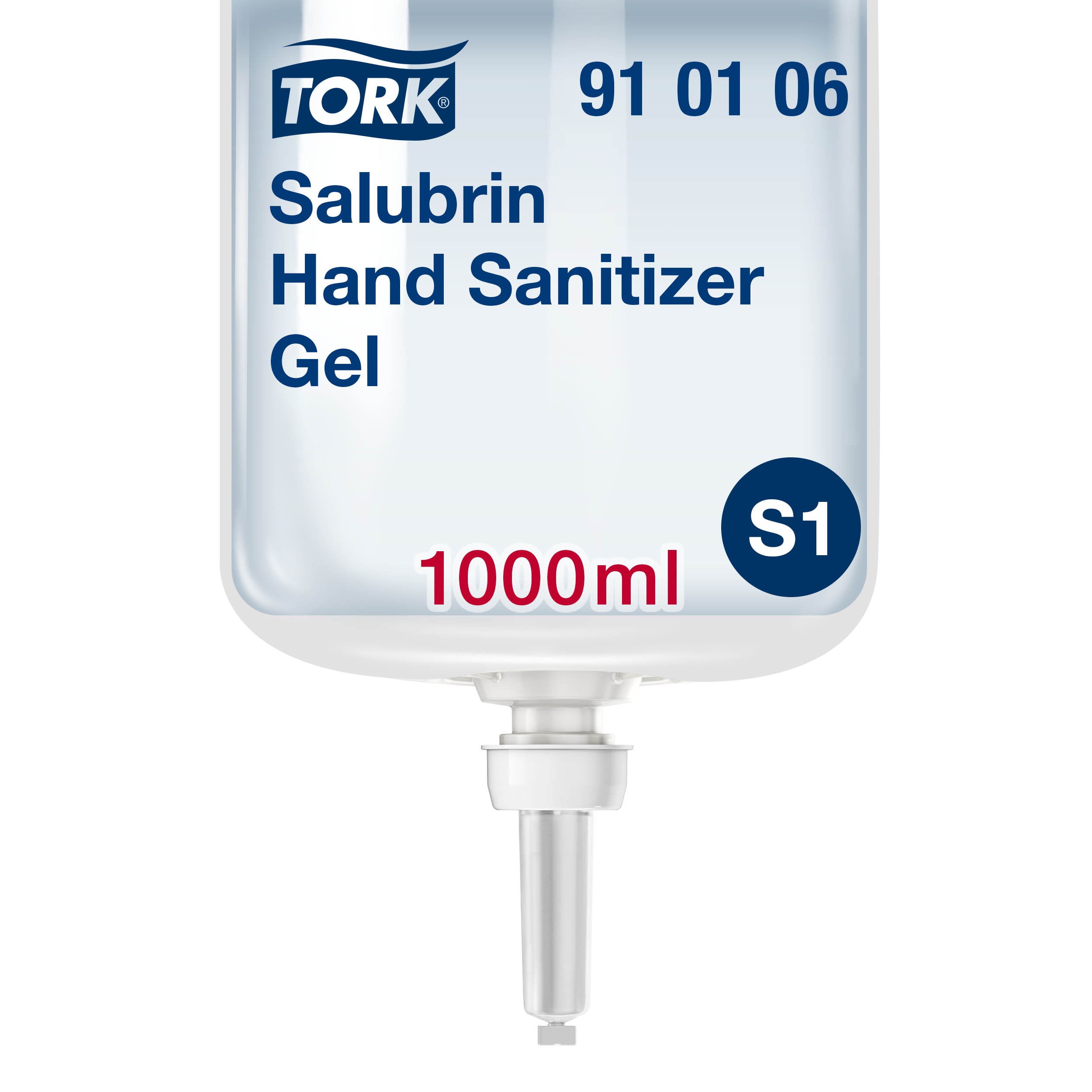 Hånddesinfektion, Gel, 1000 ml, Refill flaske, Tork Salubrin S1