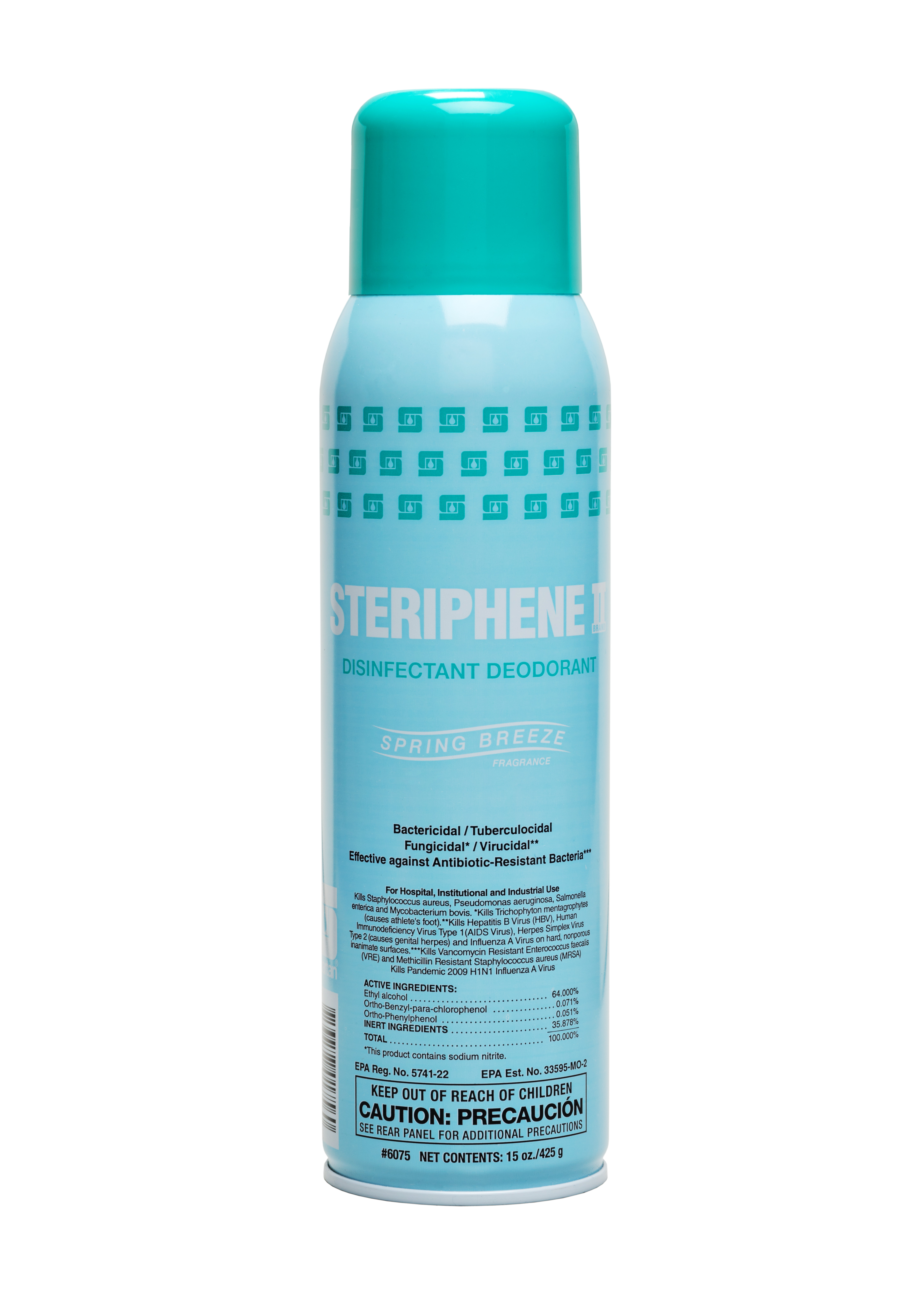 Spartan Chemical Company Steriphene II Brand Disinfectant Deodorant (Spring Breeze Fragrance), 12-20 OZ.CAN