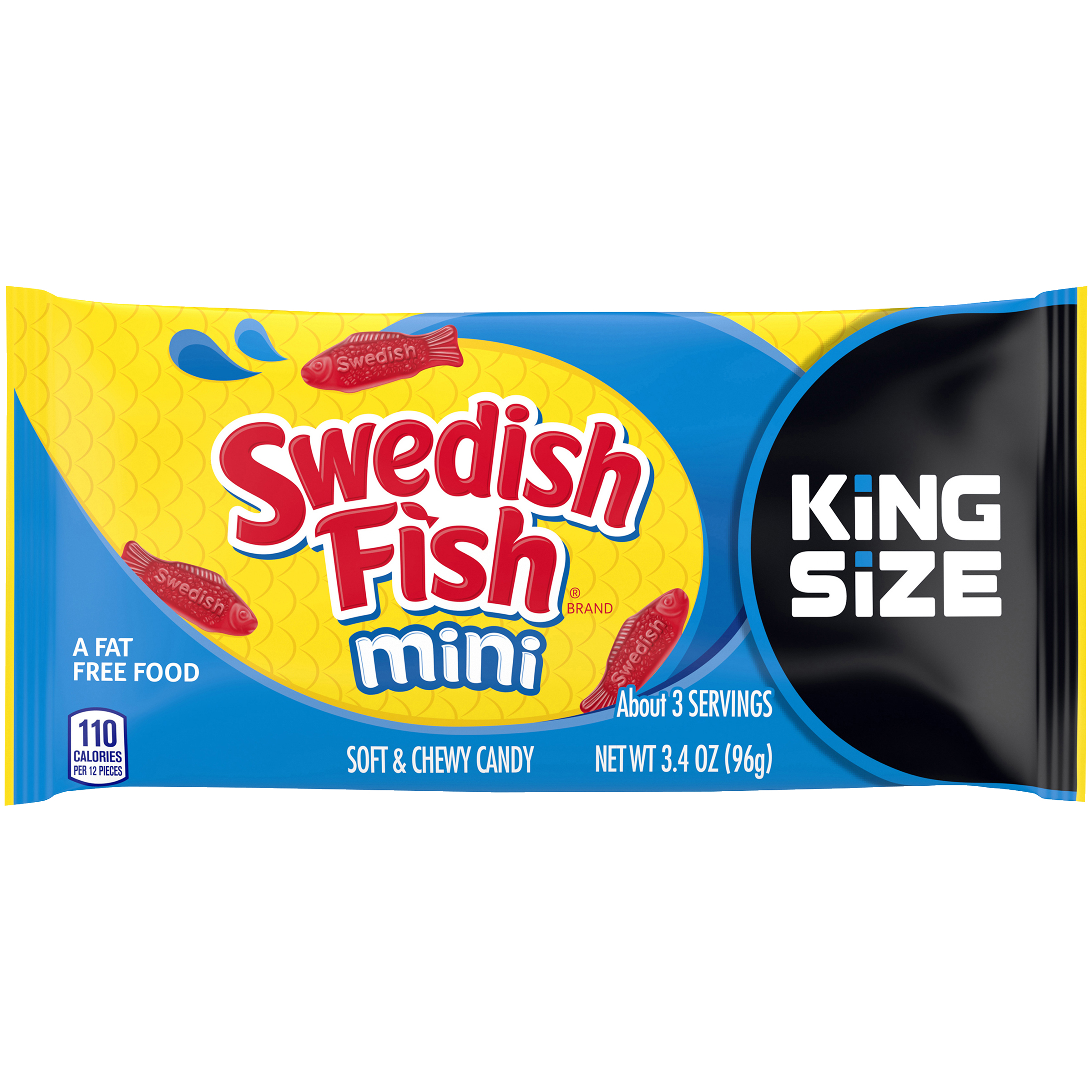 SWEDISH FISH Soft & Chewy Berry Soft Candy 3.4 oz