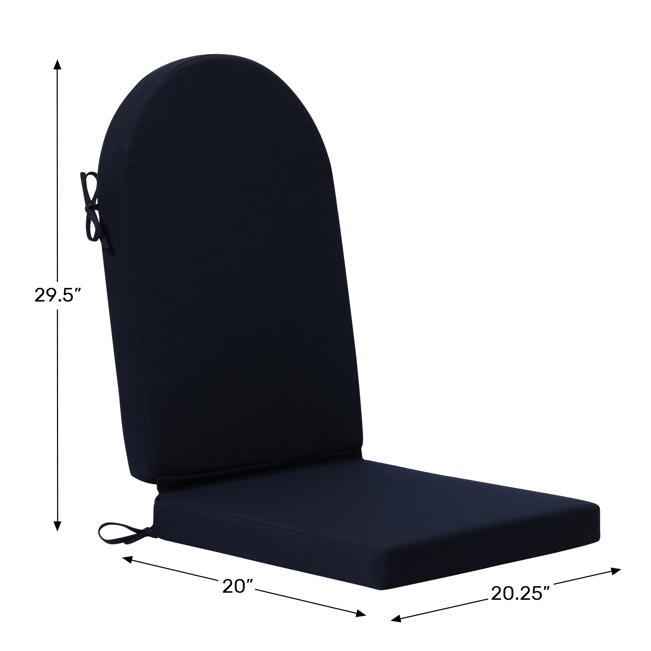 Outdoor Patio Adirondack Chair CushionWWT Spec Image