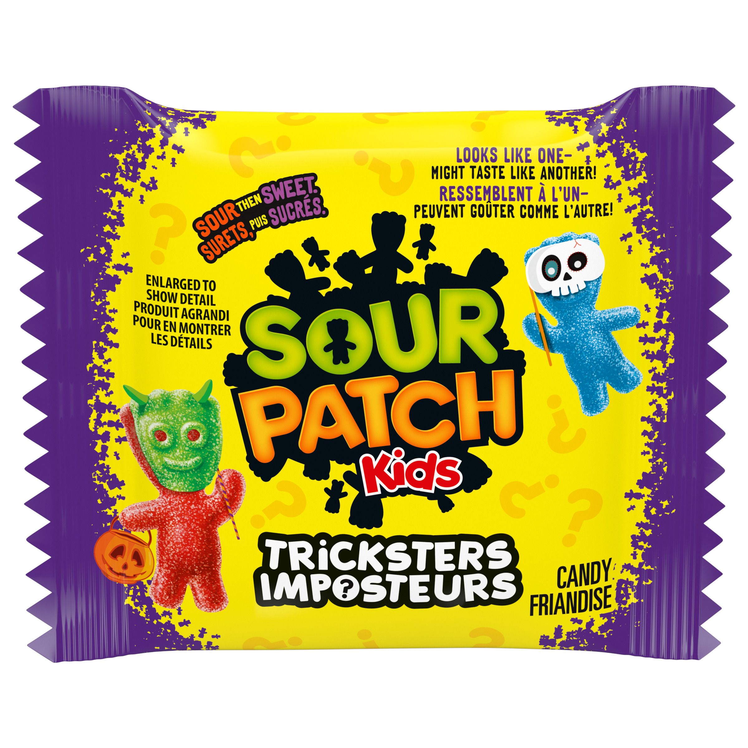 MAYNARDS Sour Patch Kids Tricksters Candy for Halloween (24 Fun Treat Pouches, 300 g)-1