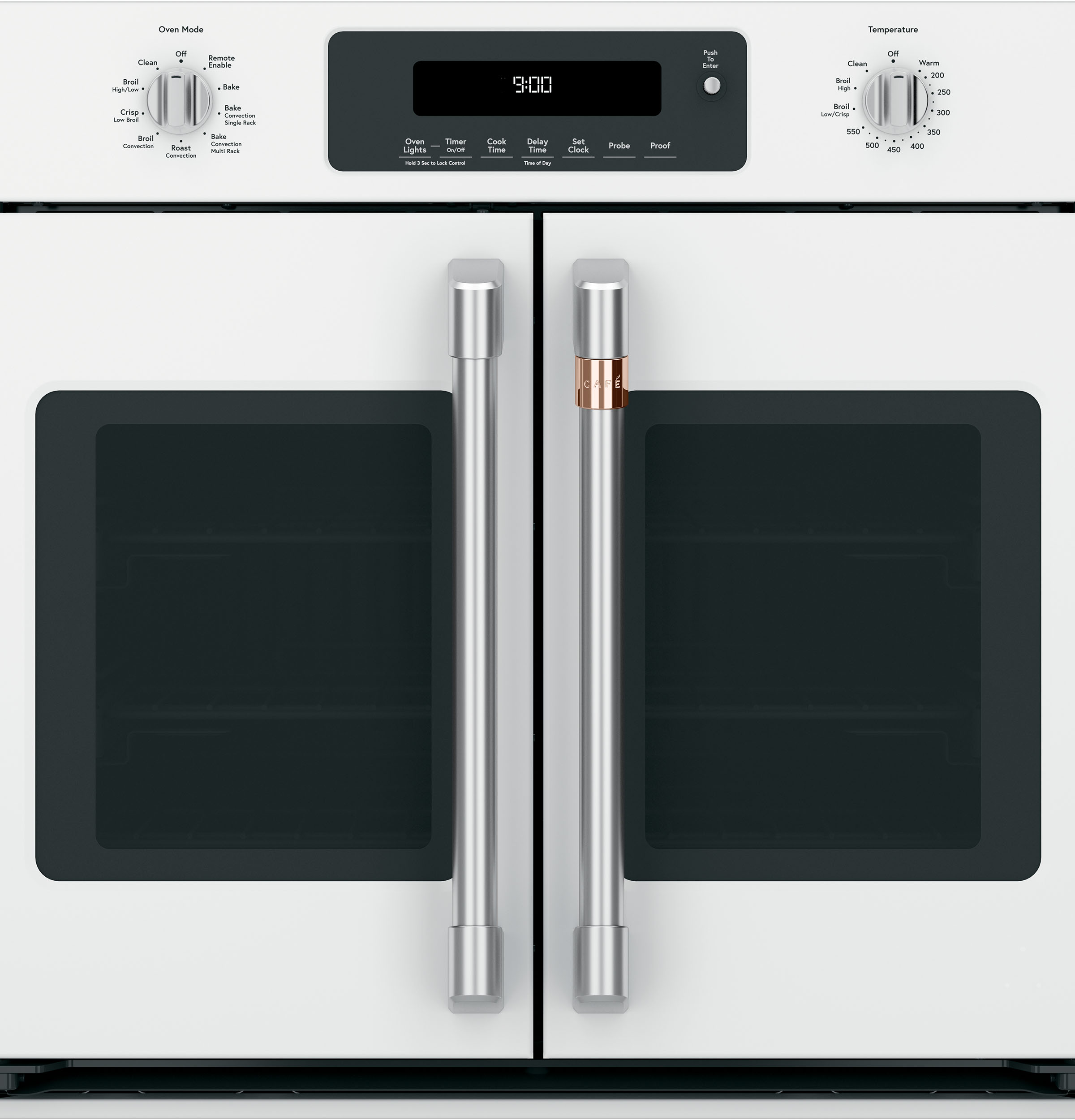 30" Width Hndl & Knob Kit for French-Dr Sgl Wall Ovens Brushed Stainless For use w/ Wall Ovens — Not Connectable view 3