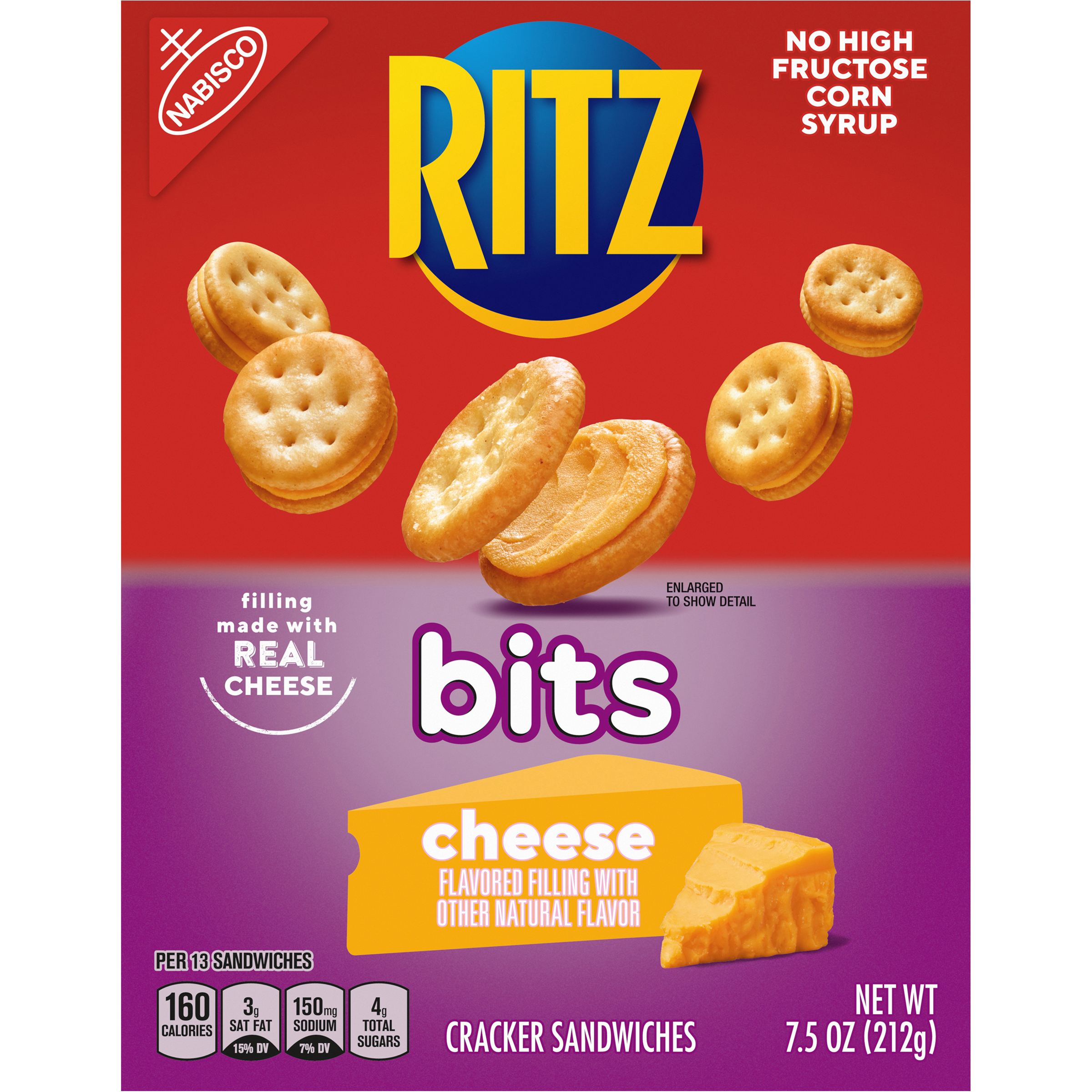 Ritz Bits Cheese Cracker Sandwiches, 7.5 oz-2
