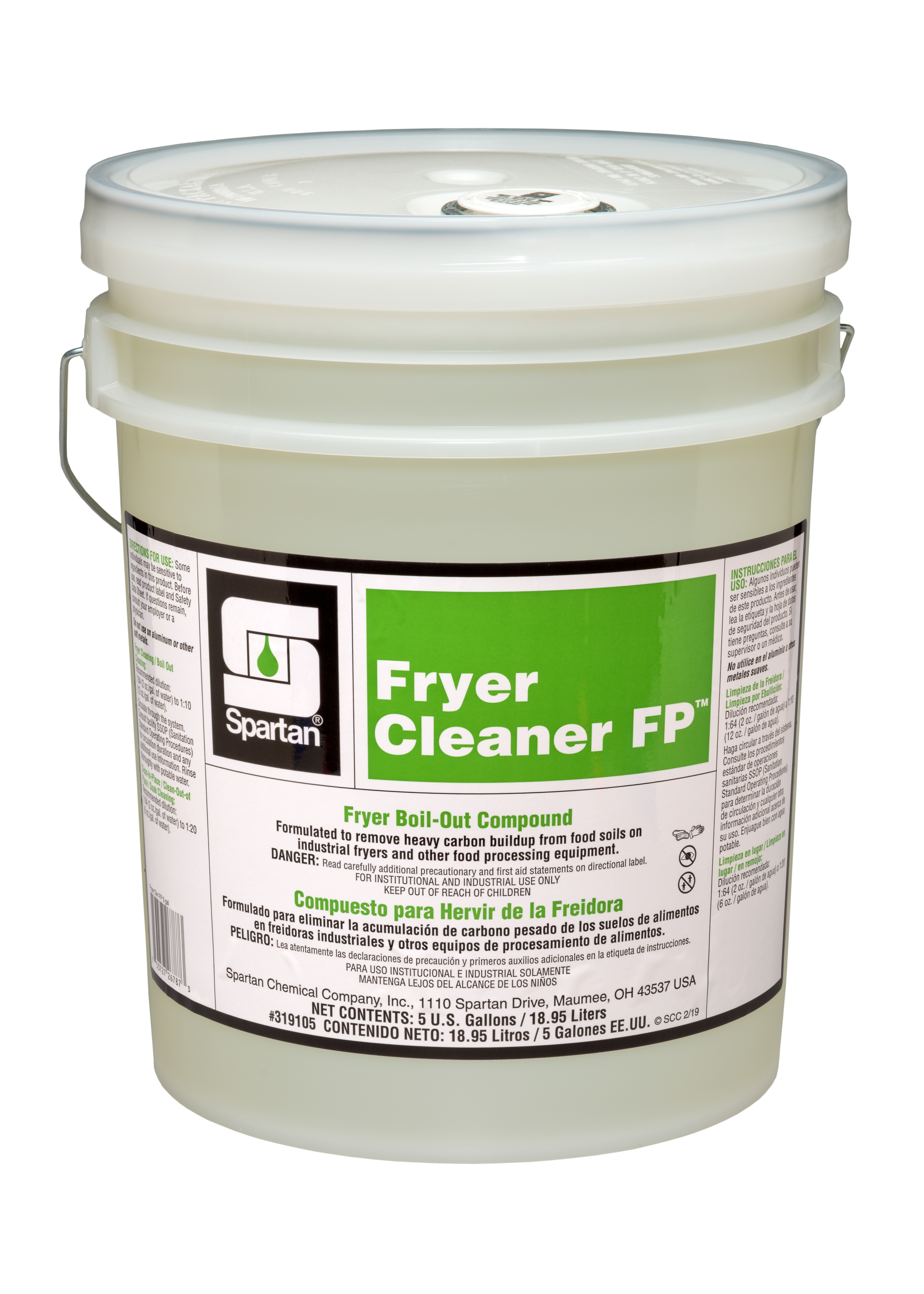 Spartan Chemical Company Fryer Cleaner FP, 5 GAL PAIL