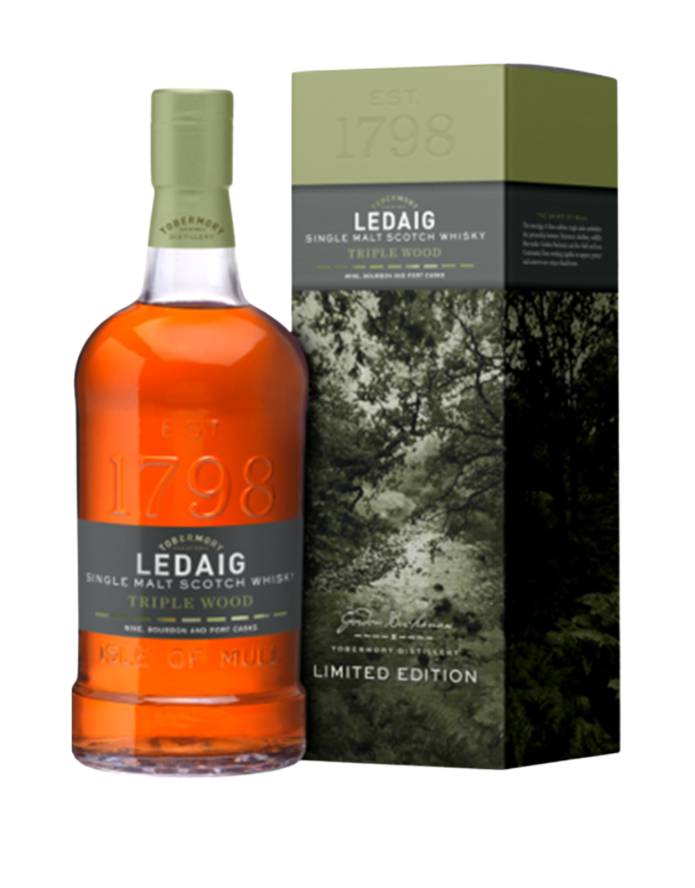 LEDAIG TRIPLE WOOD SINGLE MALT SCOTCH WHISKY
