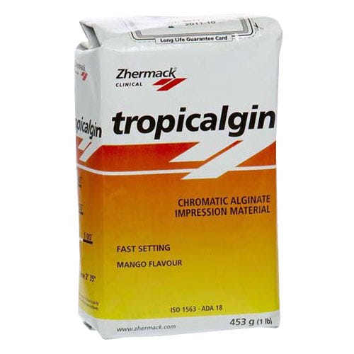 Tropicalgin Alginate Fast Set Refill 453g (1 lb) Bag Mango Flavor