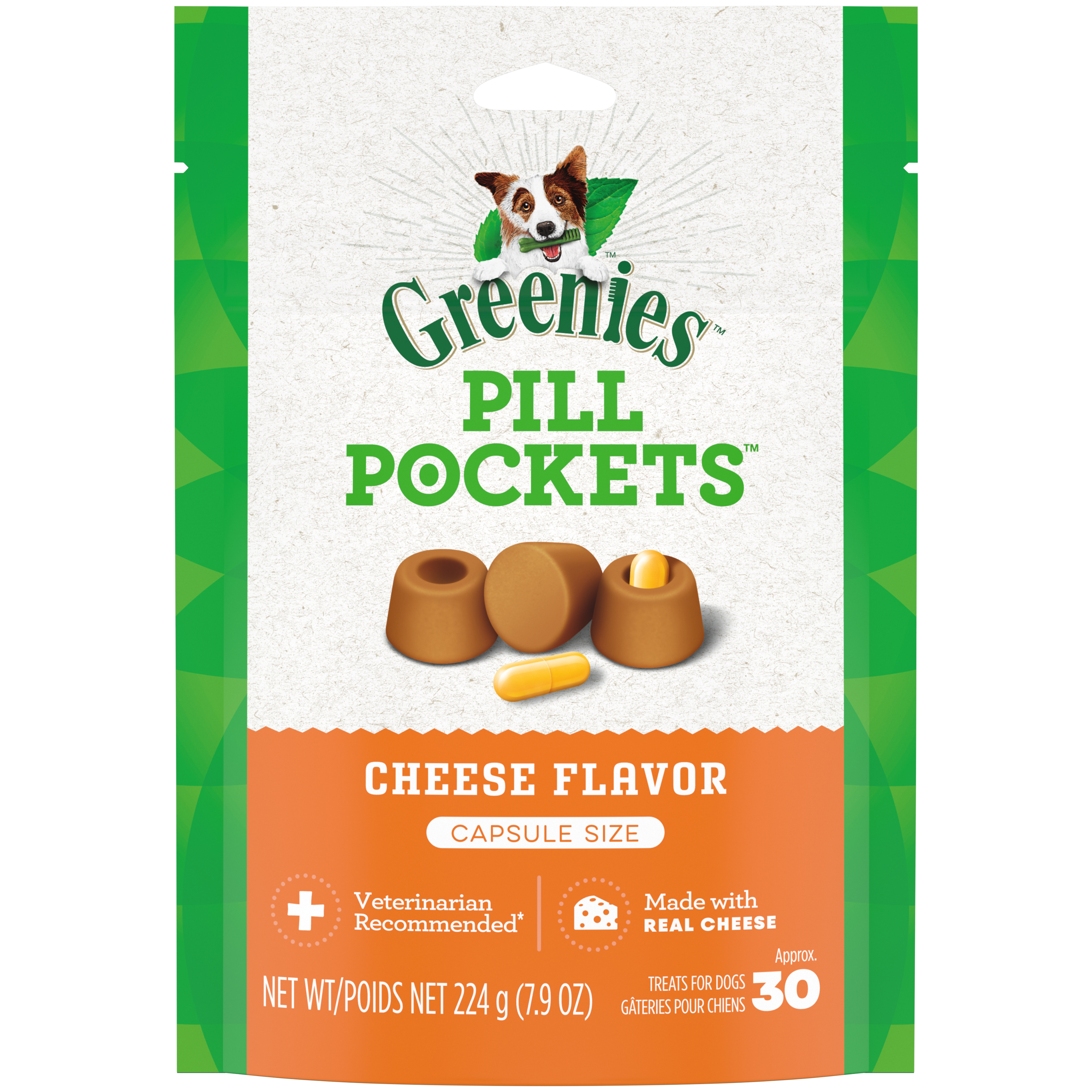 7.9 oz. Greenies Pill Pockets Cheese Capsule - Treats