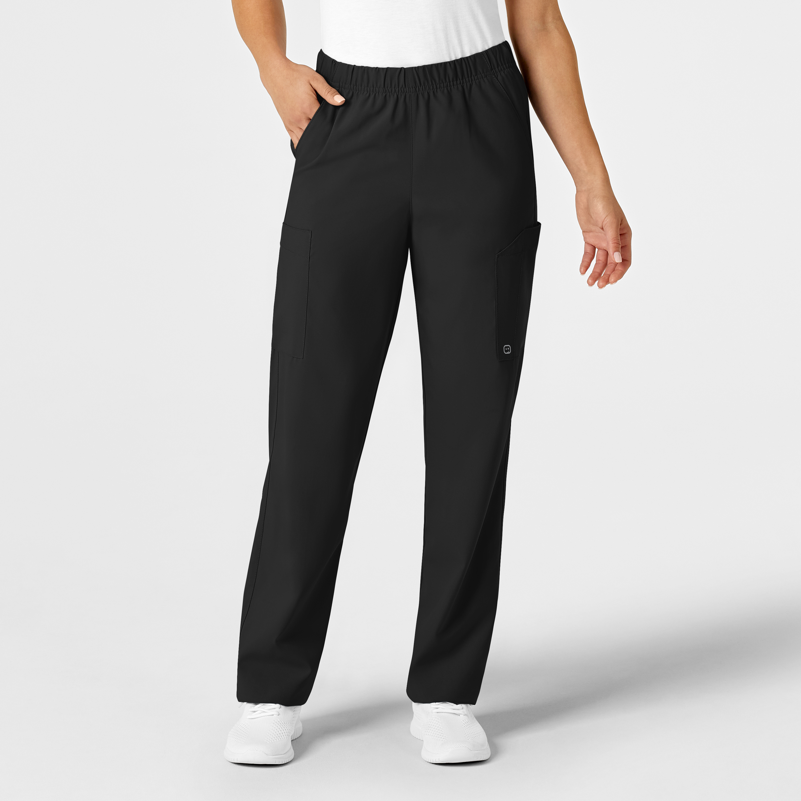 W123 Unisex Multi-Cargo Scrub Pant-Wonder Wink