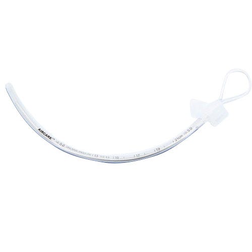 Each - AIRCARE® Endotracheal Tube Oral/Nasal w/Preloaded Stylet 5.0mm Uncuffed