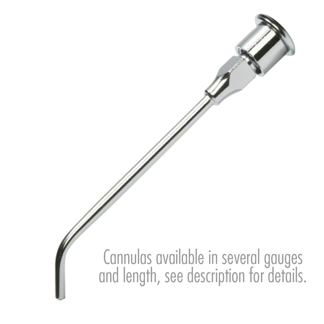 ACE Irrigation Cannula - Stainless Steel 20G x  2" , 45 degree angle