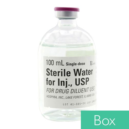 Sterile Water PF 100ml SDV 25/Pack