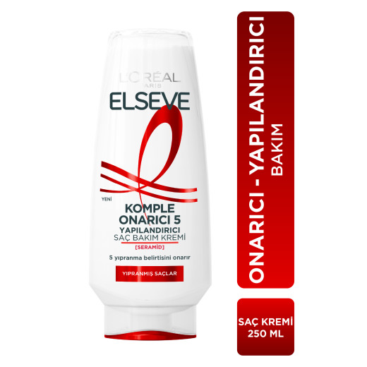 l'oréal paris elseve komple onarıcı 5 yapılandırıcı bakım kremi 250ml