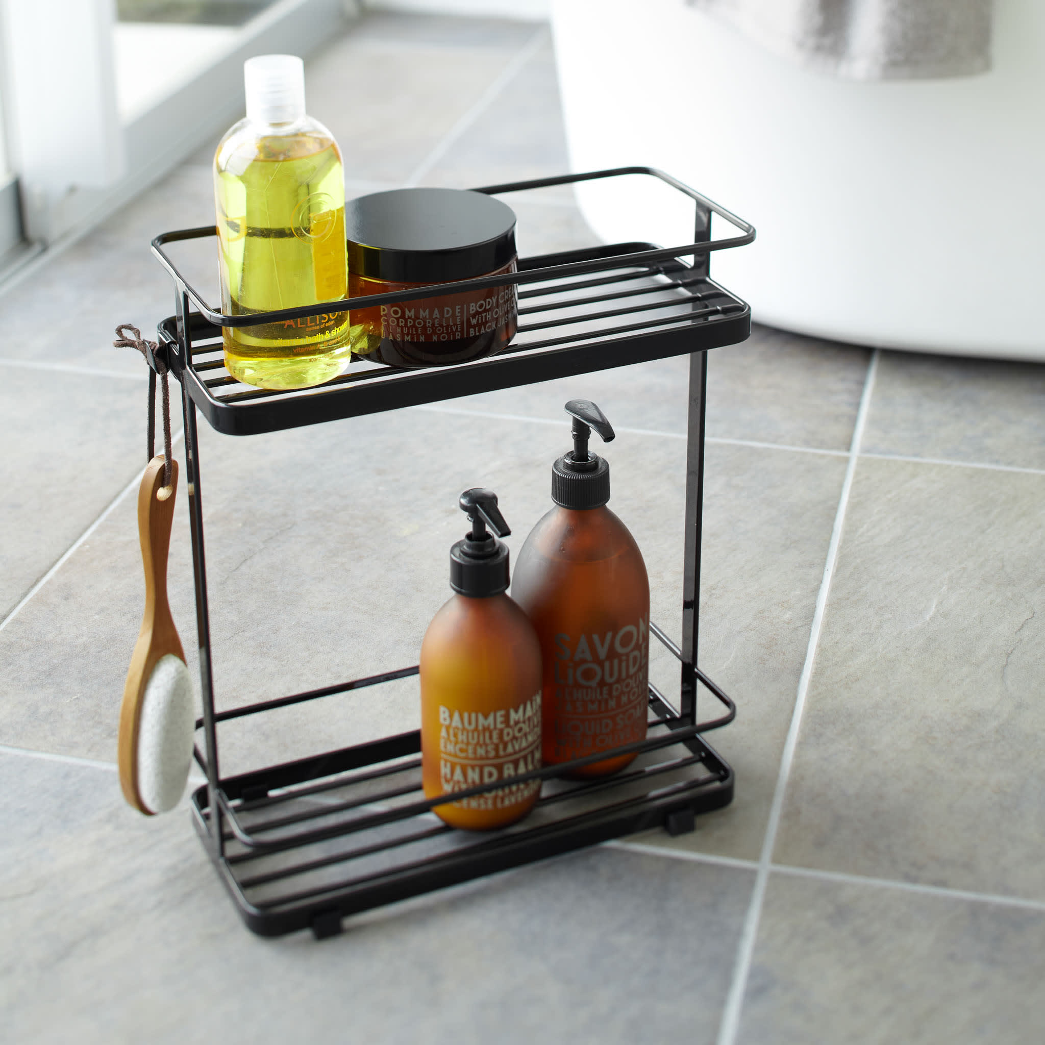2-Tiered Dispenser Rack : Two-Tier Design