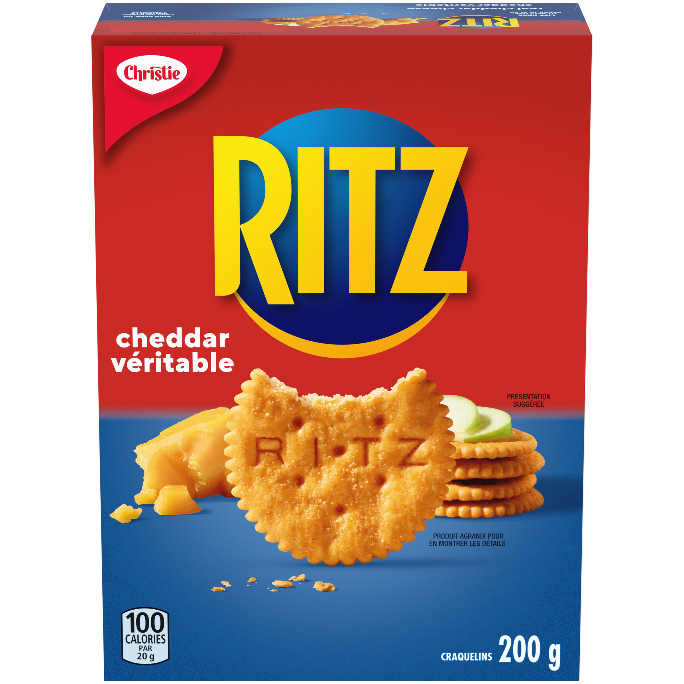 Craquelins RITZ au cheddar véritable, 200 g-0