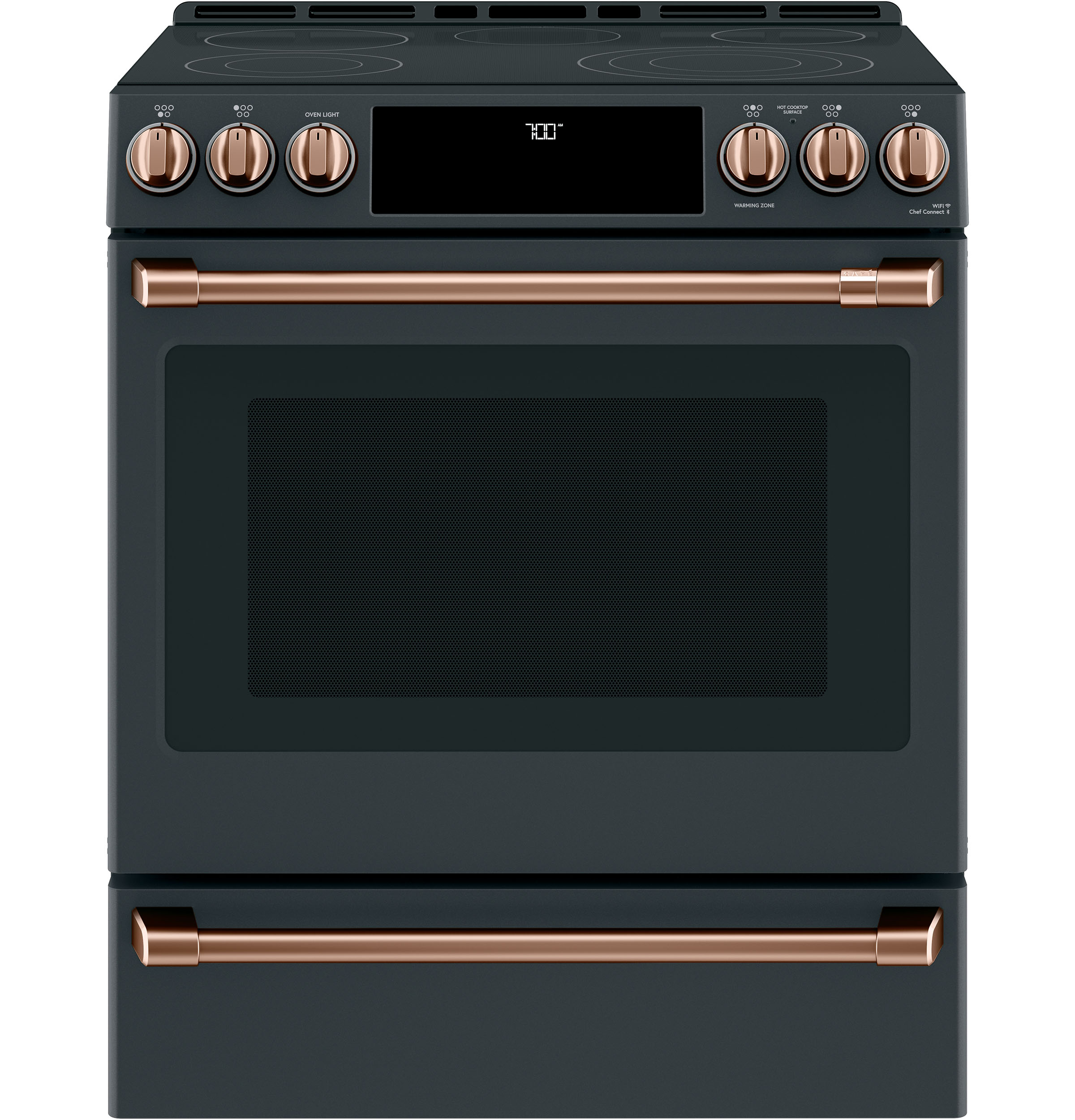 Front Cntrl Elec Knobs,Hndls Brushed Copper — Not Connectable view 2