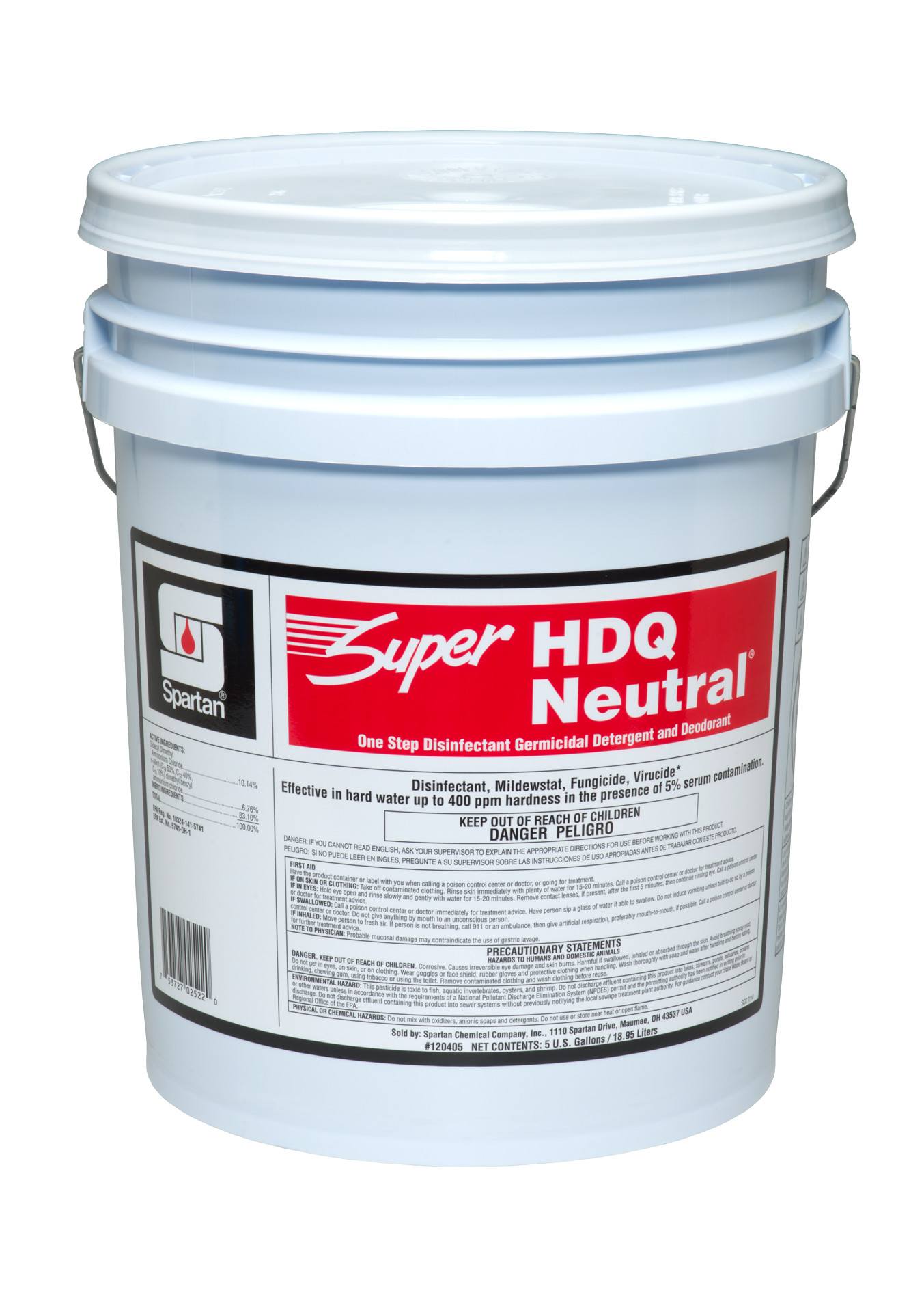 Spartan Chemical Company Super HDQ Neutral, 5 GAL PAIL