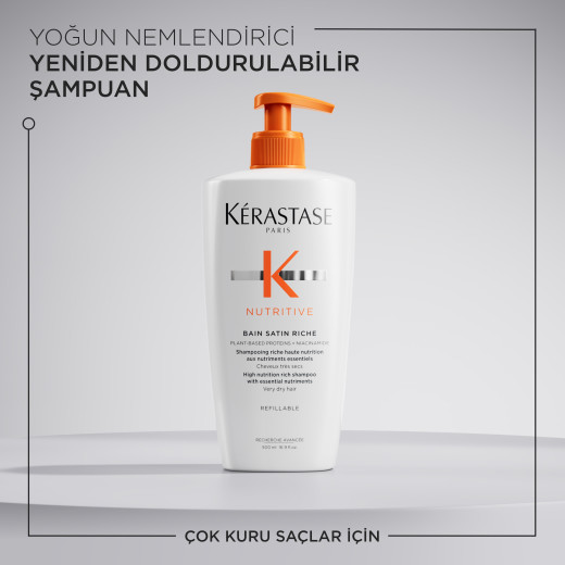 bain satin riche yoğun nemlendirici şampuan 500 ml