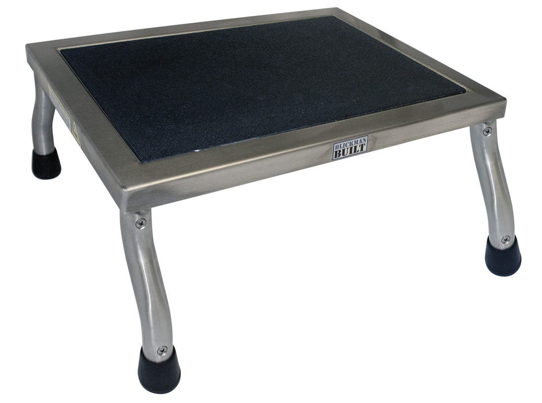 OR Quality, One Step Footstool 8"H x 18"W x 12"D