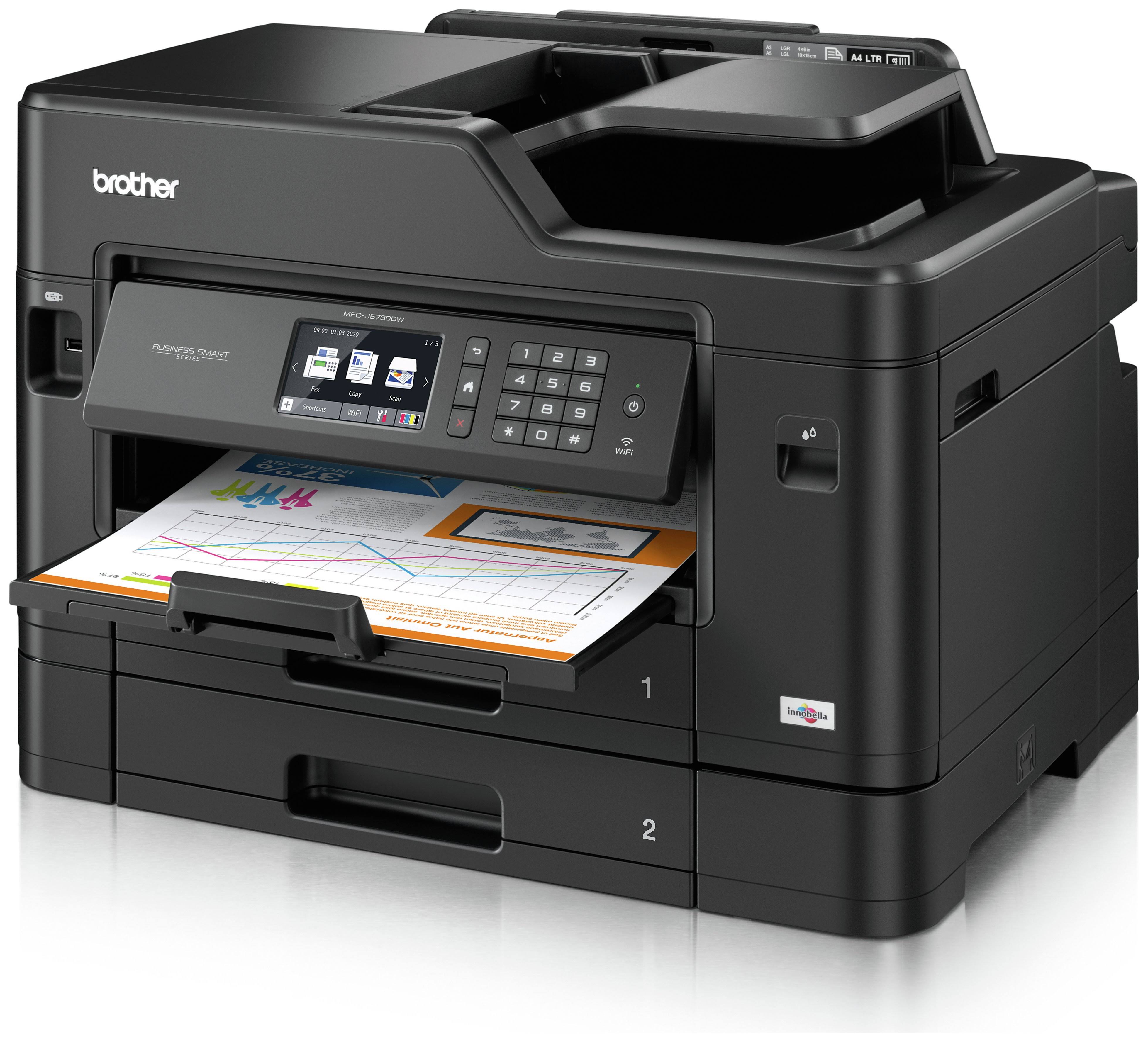 Click to view product details and reviews for Refurbished Brother Mfc J5730dw Colour Inkjet Multifunction Printer.