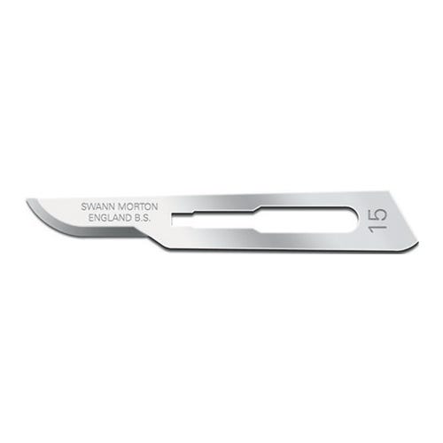 Swann-Morton® Surgical Blade #15 Carbon Steel Sterile - 100/Box