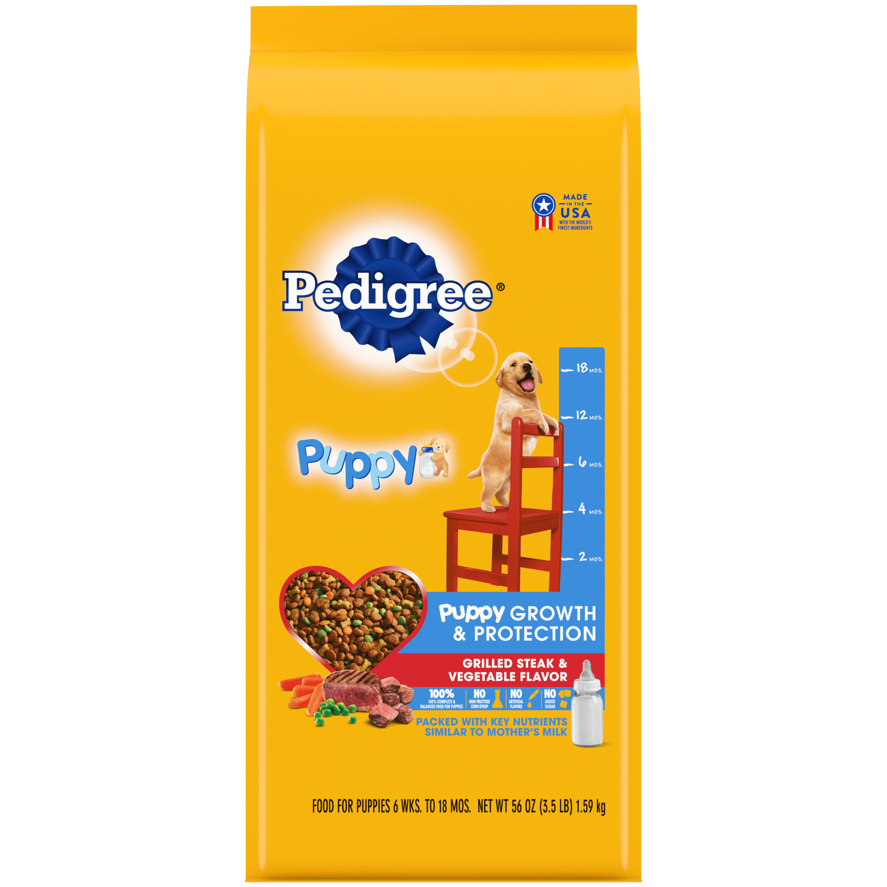 3.5 Lb Pedigree Puppy Steak & Vegetable - Health/First Aid