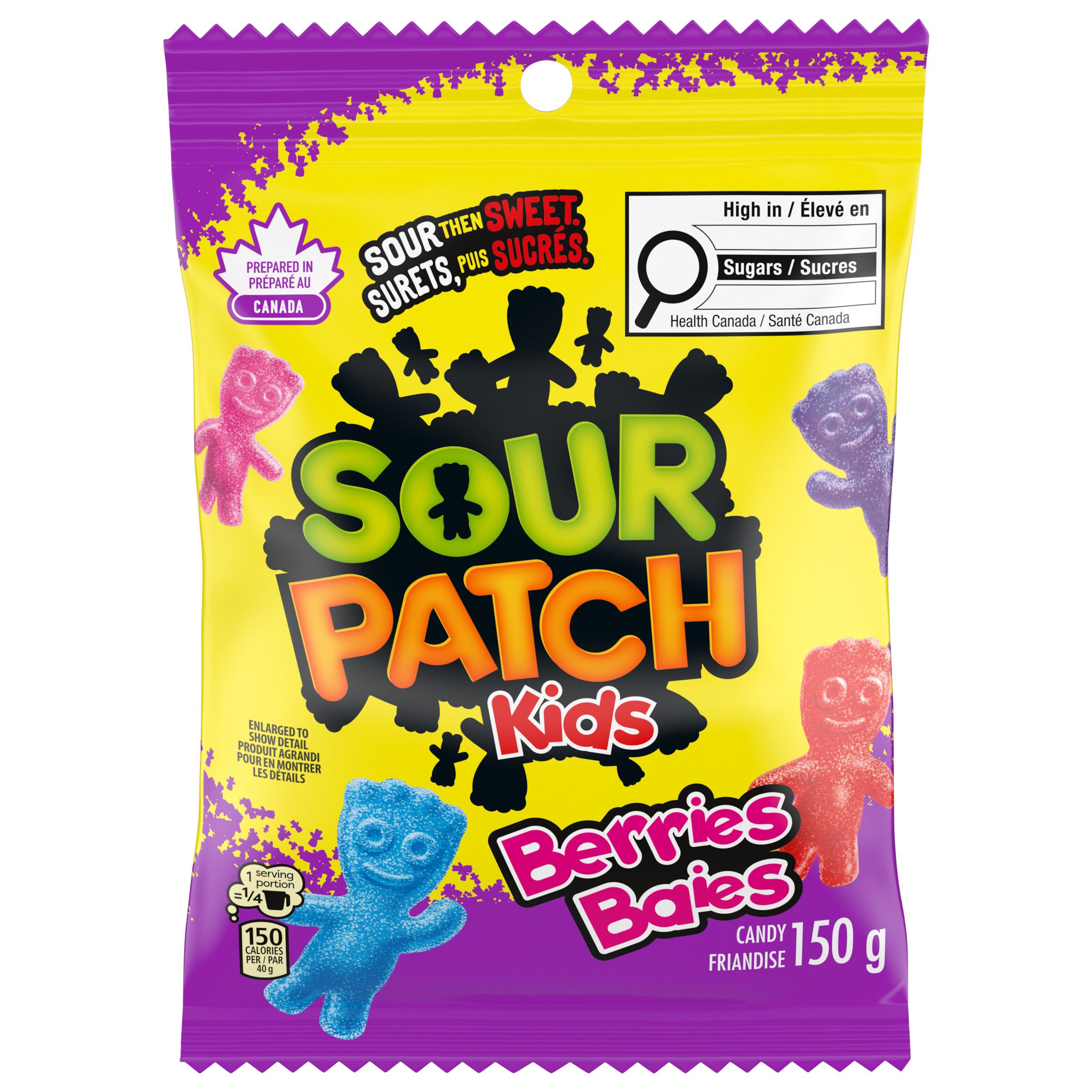 SOUR PATCH KIDS BERRIES, Sour then Sweet 150G