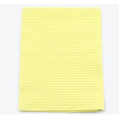 Professional® Regular Patient Towels, 3-Ply Tissue, 19" x 13", Yellow - 500/Case