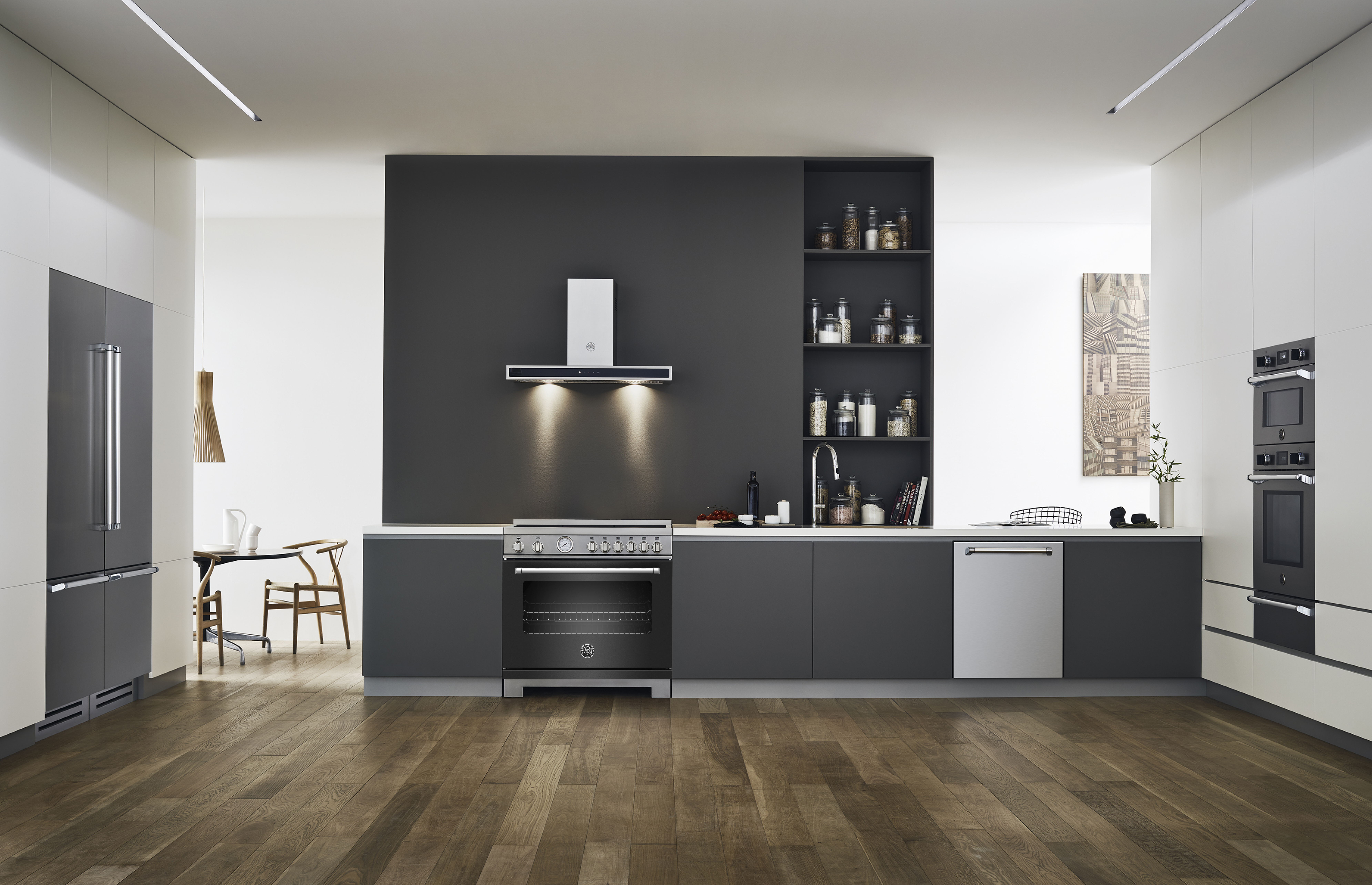 Bertazzoni 36" Master Series range - Electric oven - 5 induction zones