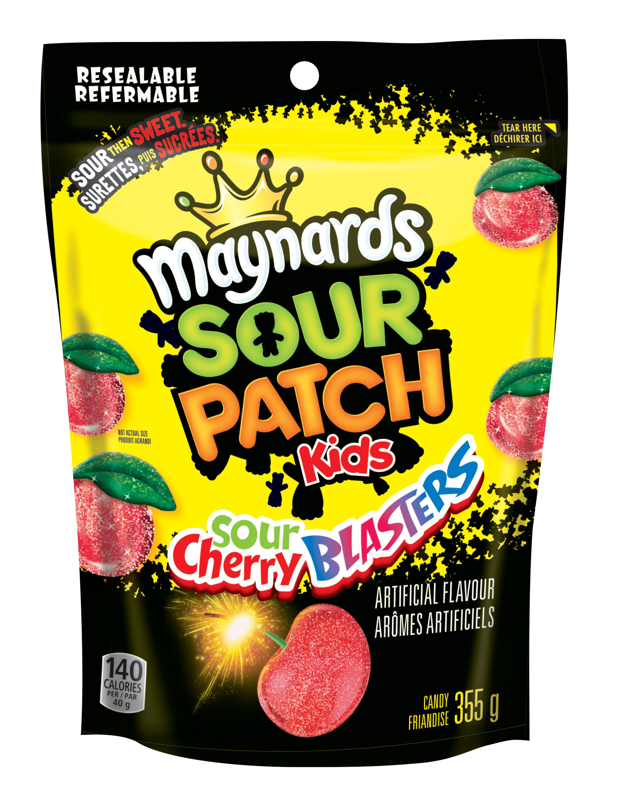 Maynards Sour Patch Kids Cherry Blasters Soft Candy 355 G