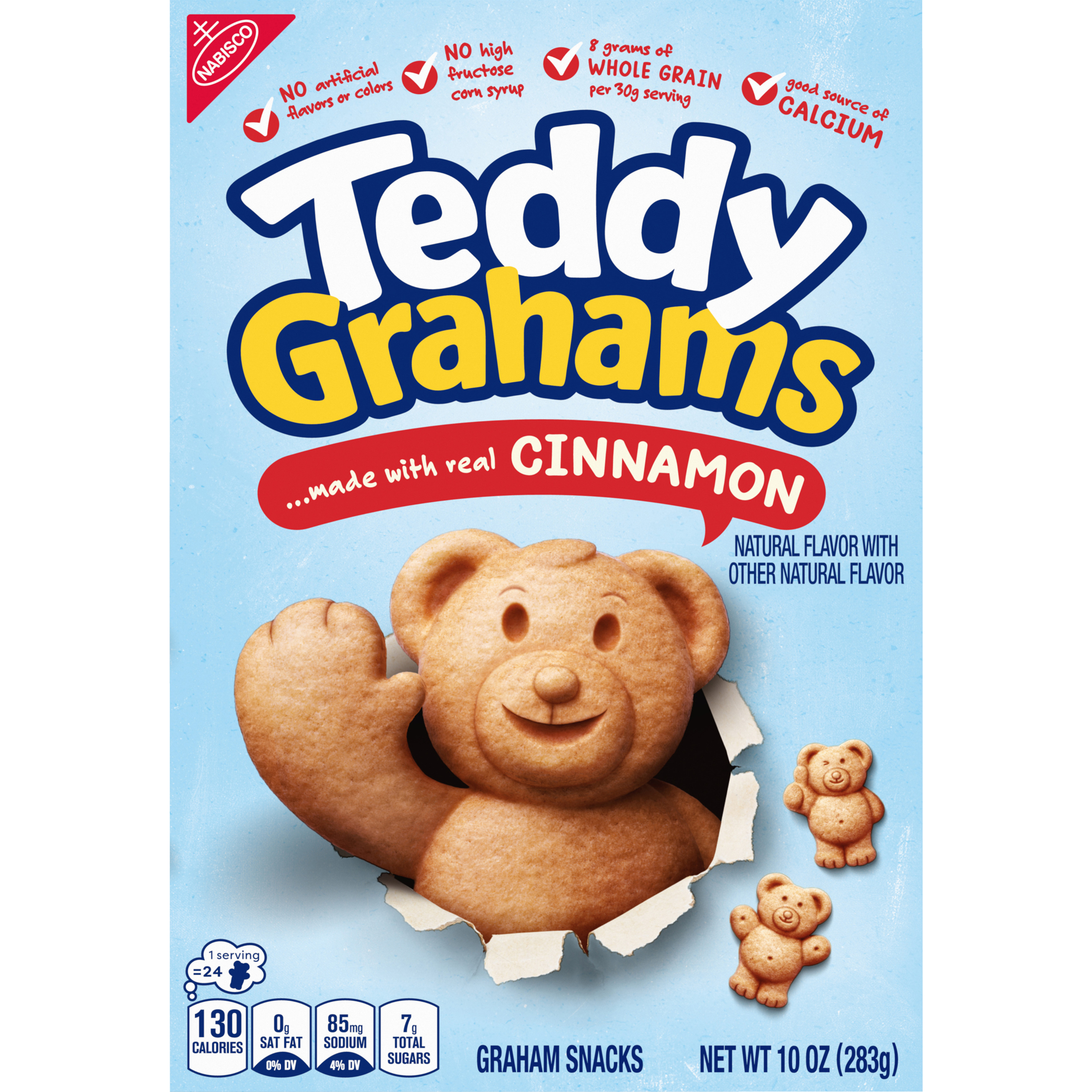 Teddy Grahams Cinnamon Graham Snacks, 10 oz-thumbnail-1