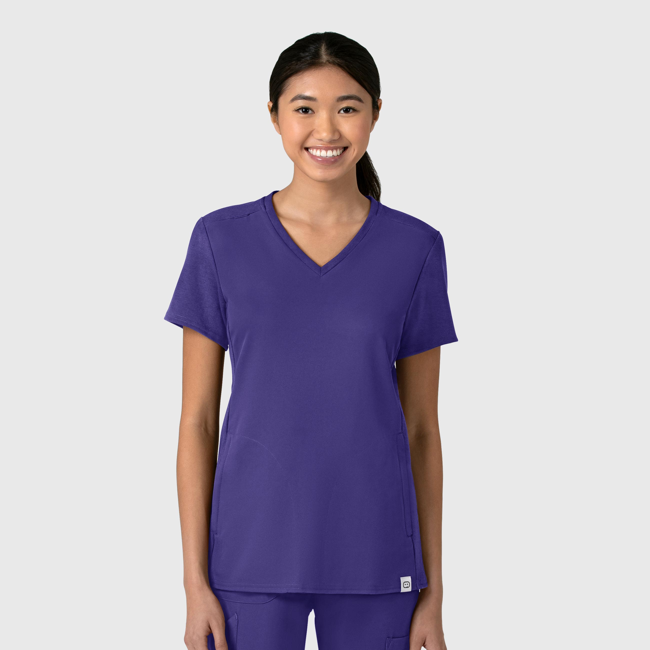 Thrive Women&#8216;s Flex-n-Reach V-Neck Scrub Top-Wonder Wink