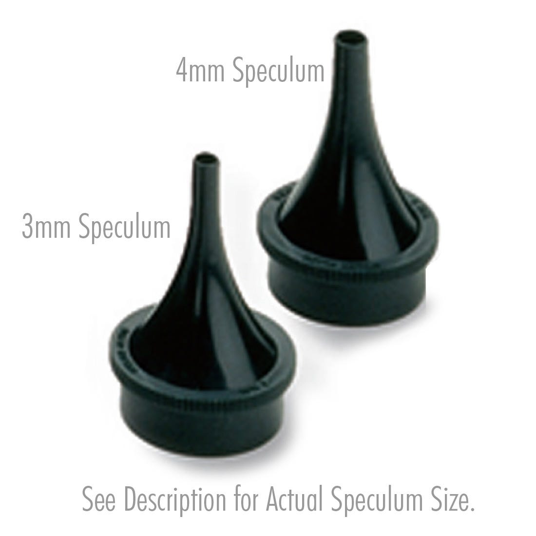 Otoscope Specula for Pneumatic and Consulting Otoscopes - 3mm Speculum Tip
