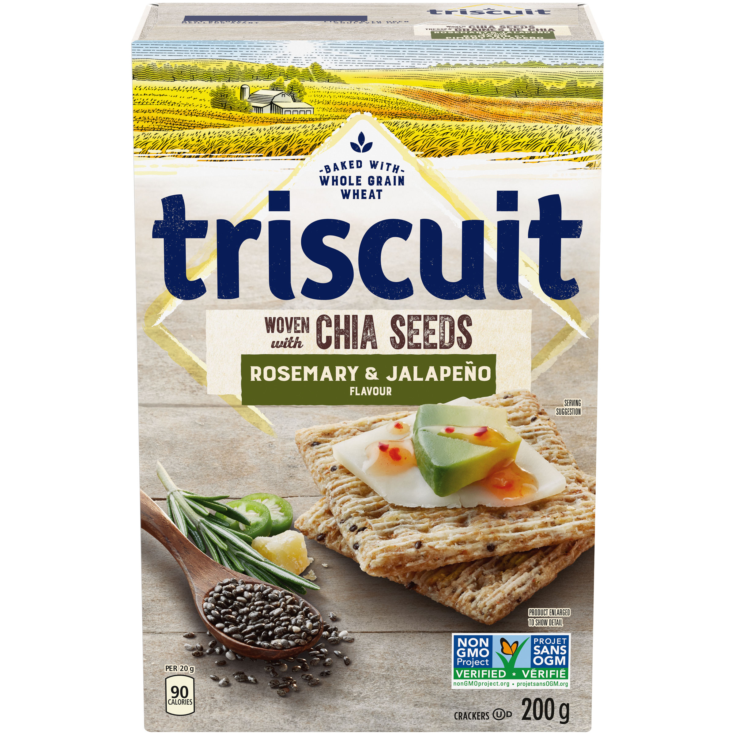 Triscuit , Jalapeno & Chia Seeds Crackers 200 G