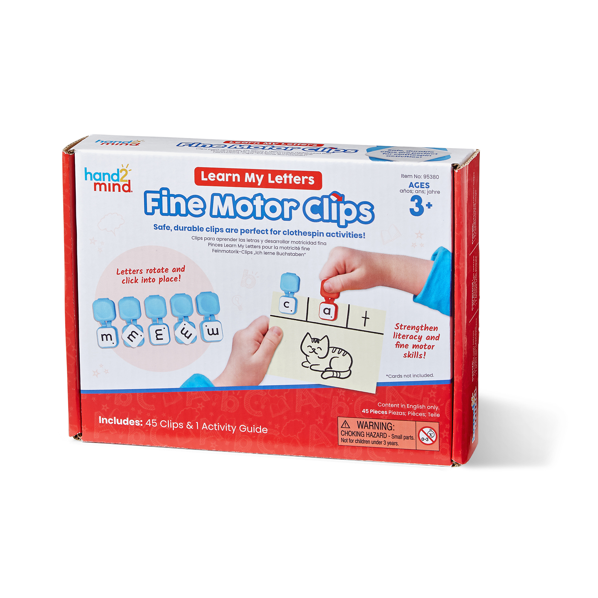 Hand2Mind Learn My Letters Fine Motor Clips image number null