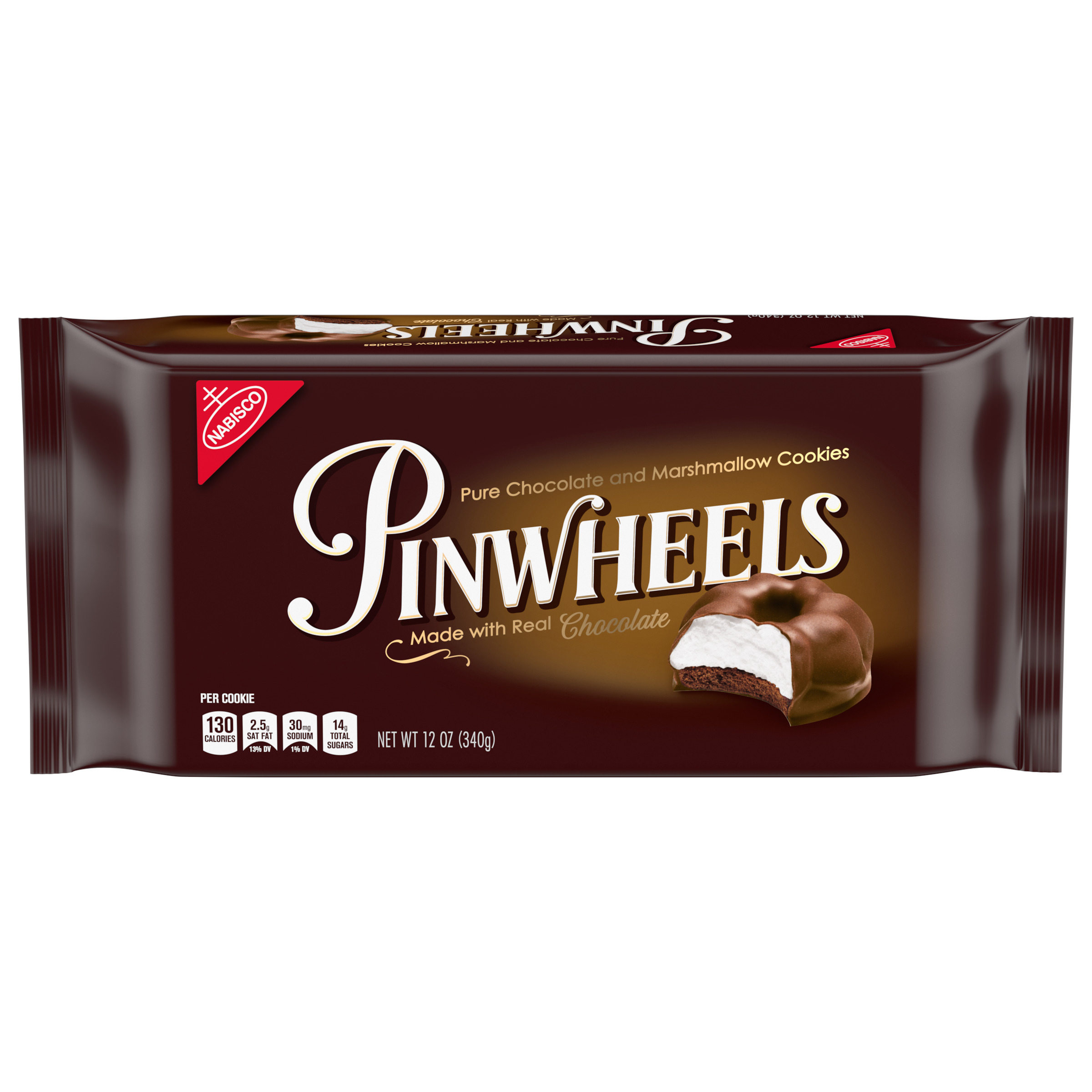 Pinwheels Pure Chocolate & Marshmallow Cookies, 12 oz-thumbnail-0