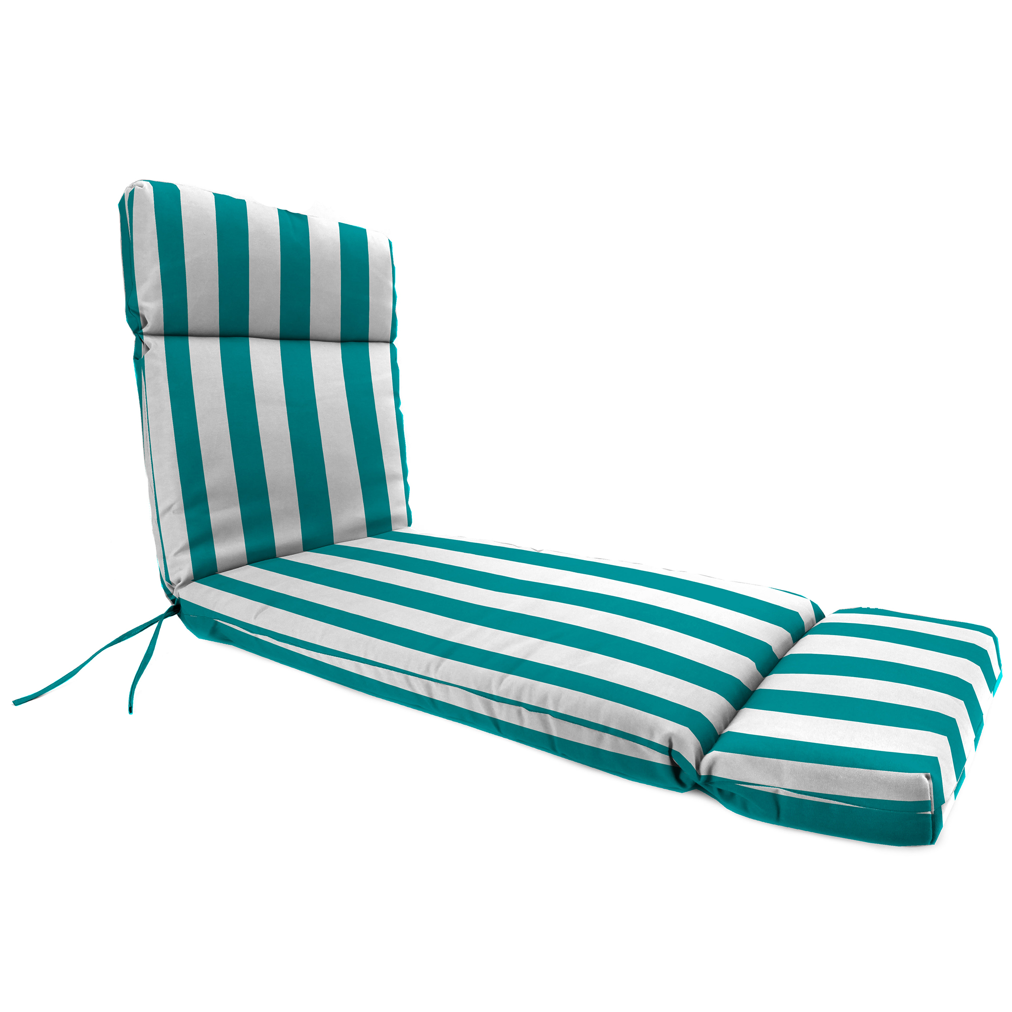 New Outdoor Patio Chaise Lounge Chair Cushion with Ties 75.5" x 22", UV Treated - Picture 9 of 12
