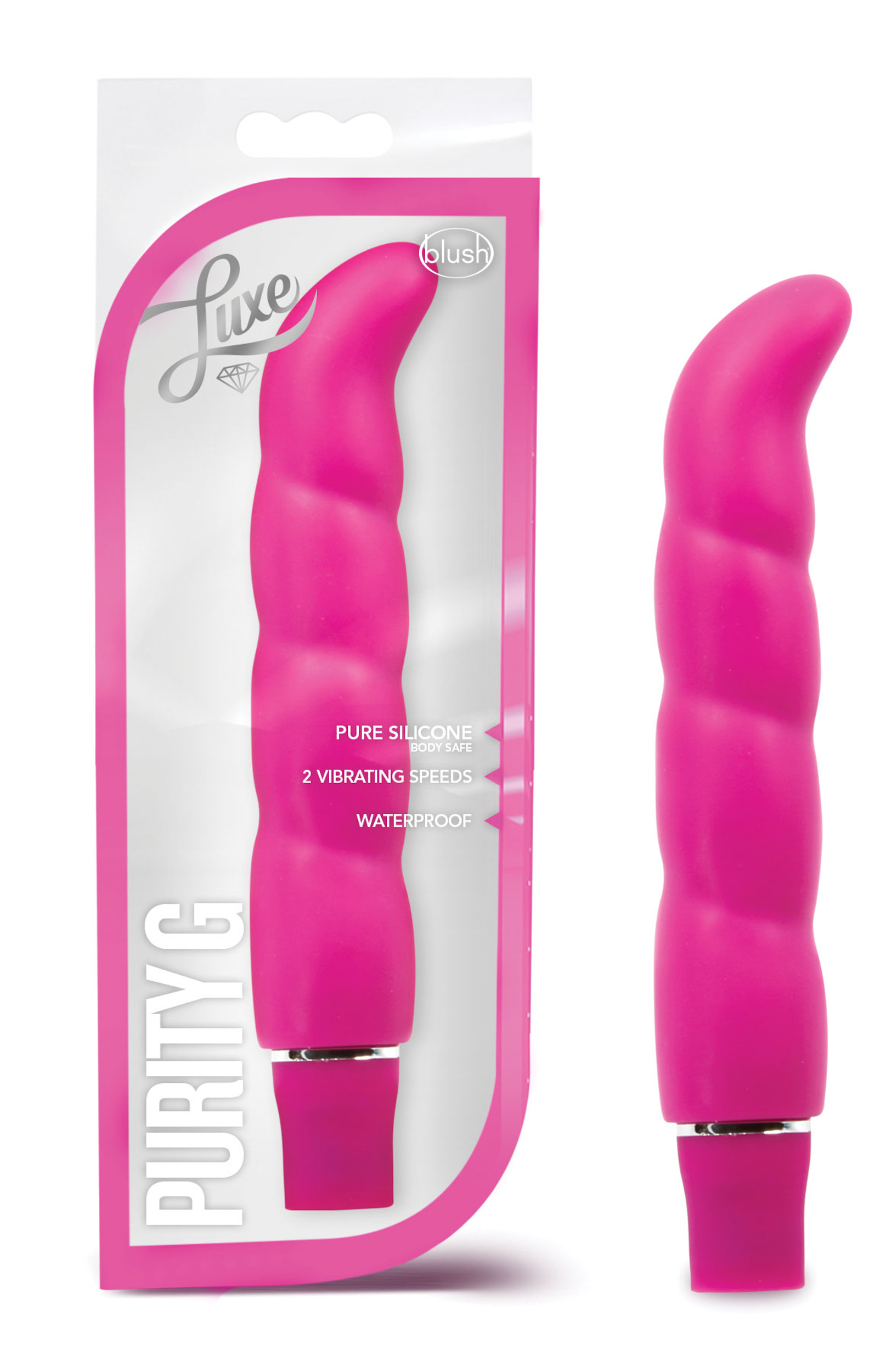 Blush Luxe Purity G G-Spot Pink 6.25-Inch Vibrator