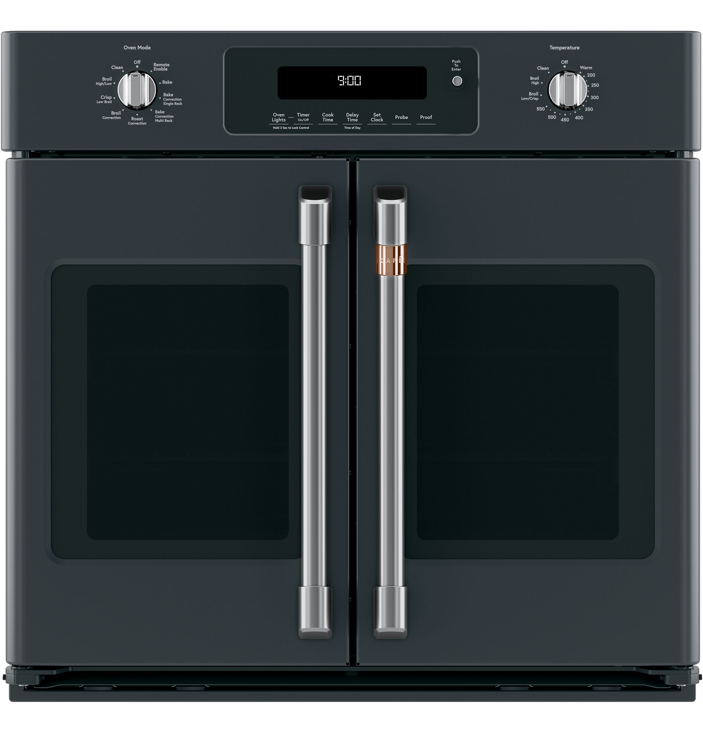 30" Width Hndl & Knob Kit for French-Dr Sgl Wall Ovens Brushed Stainless For use w/ Wall Ovens — Not Connectable view 2