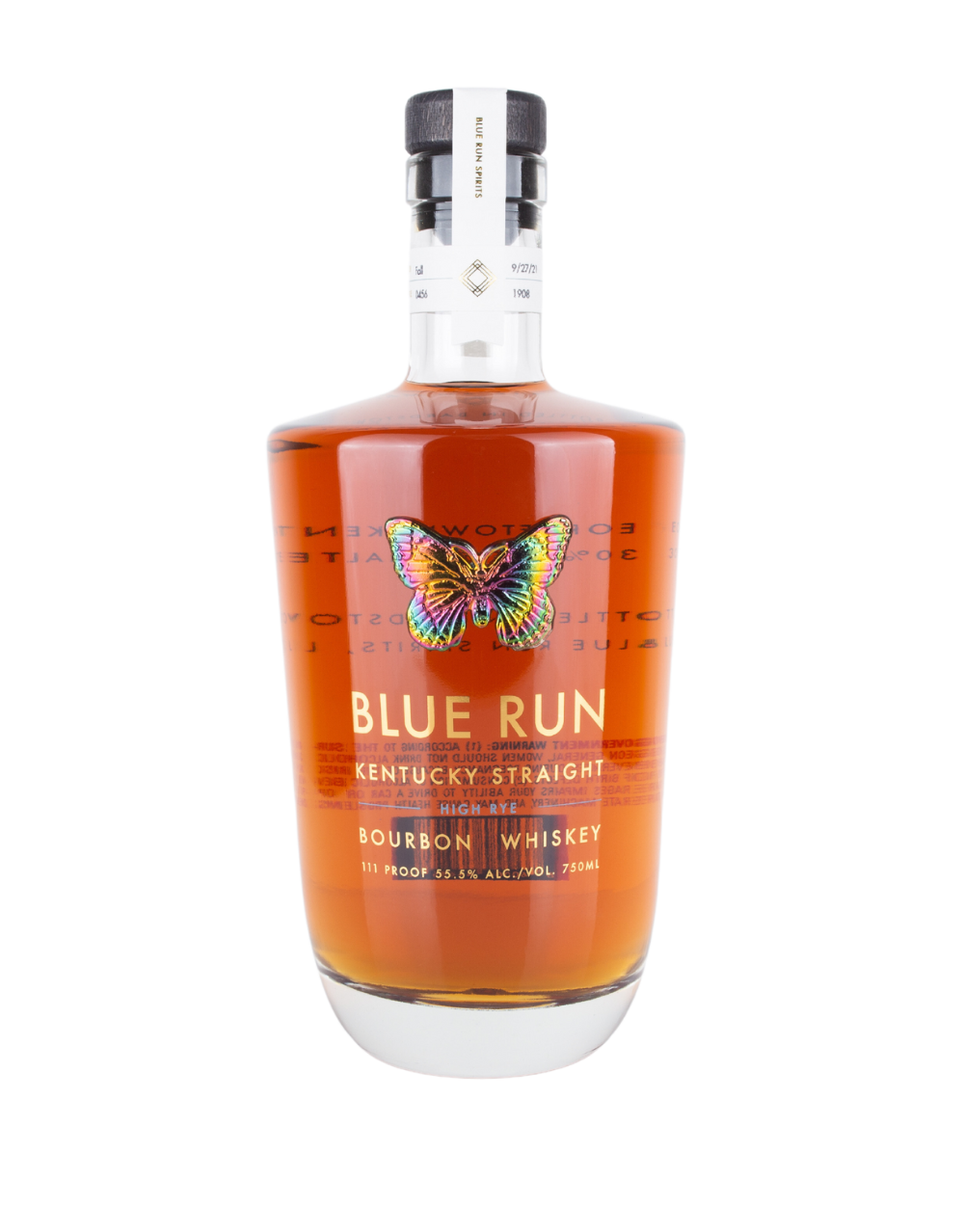 BLUE RUN SPIRITS HIGH RYE BOURBON WHISKEY