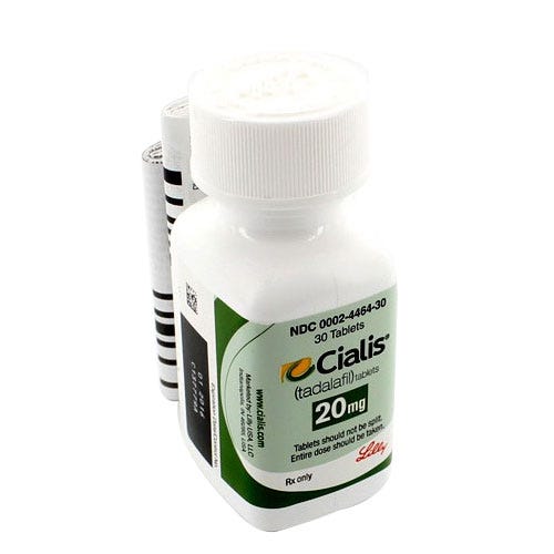 Cialis® 20mg, 30 Count Tablets - 30/Bottle